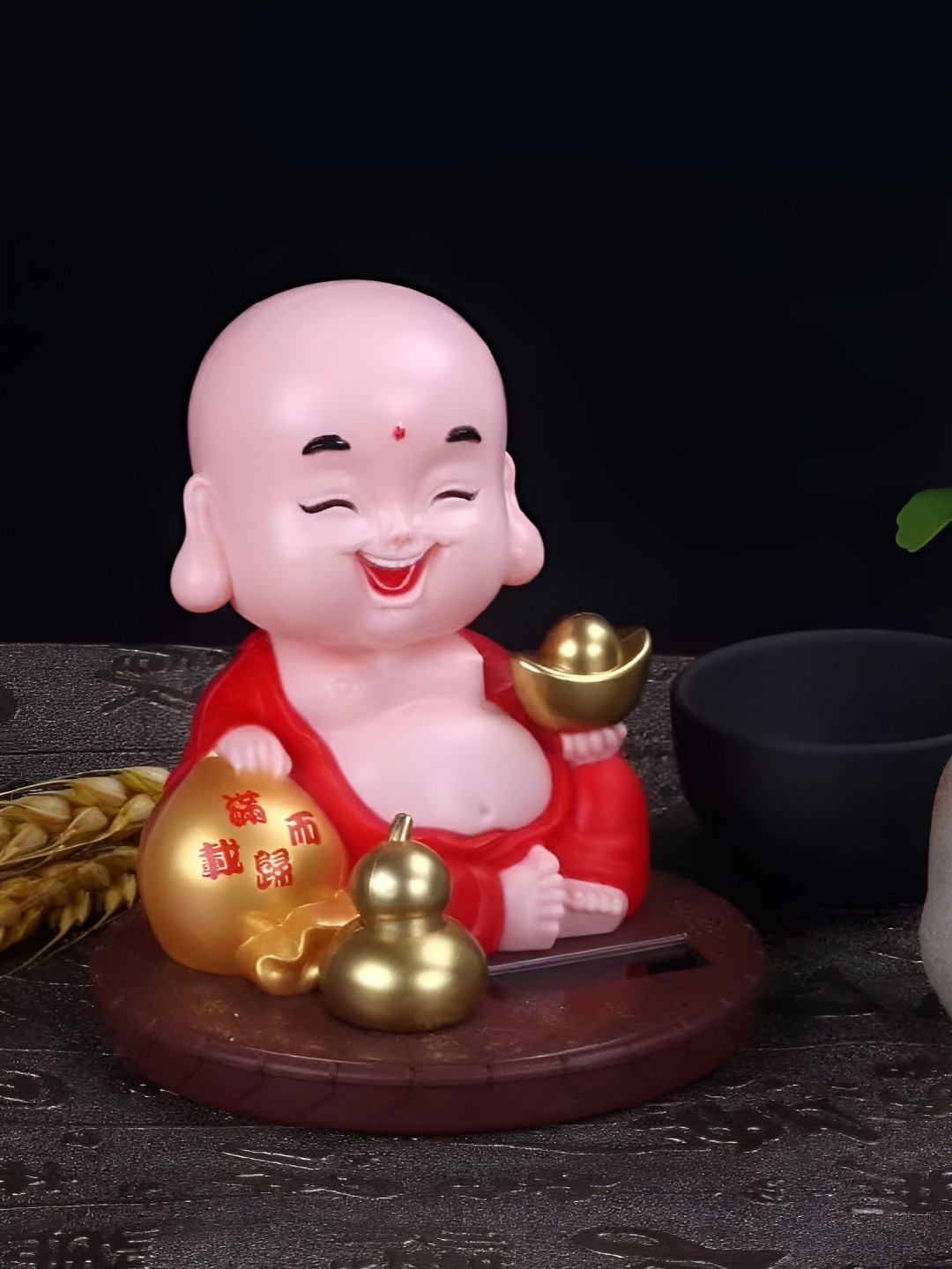 Aura Pink Buddha Idol Showpiece