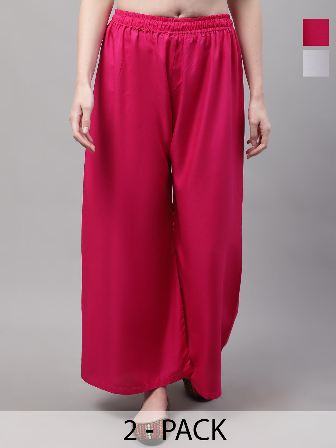 Valles365 by S.C. Women Pack Of 2 Flared Fit Ethnic Palazzos