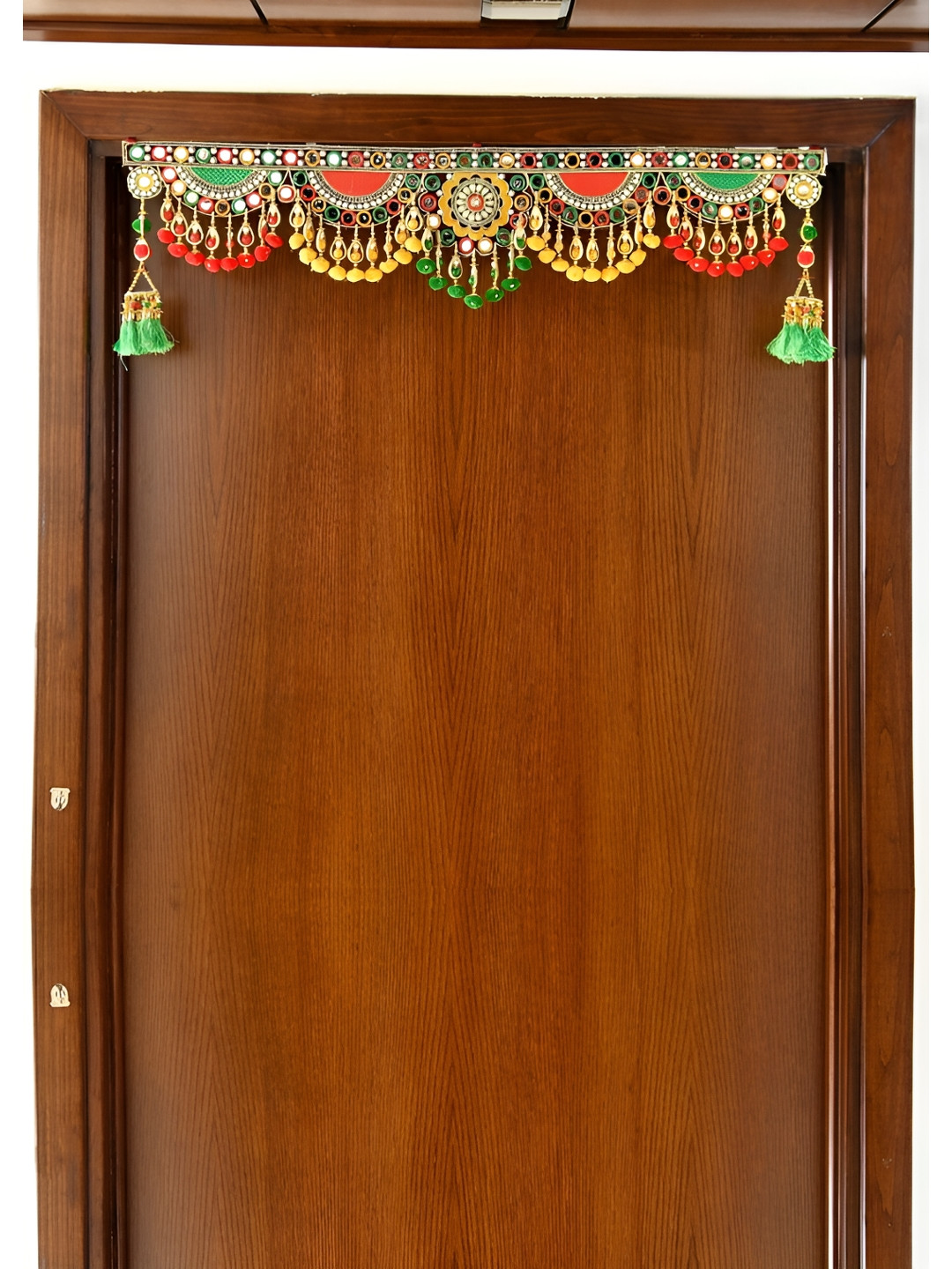 Aura Fabric Tasselled Matte Hanging Hall Tapestries & Macrame-11.8In