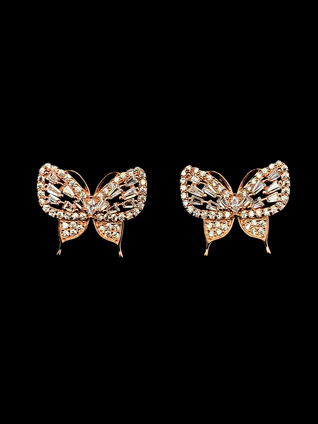 EZURR 925 Silver Swallowtail Stud Earrings