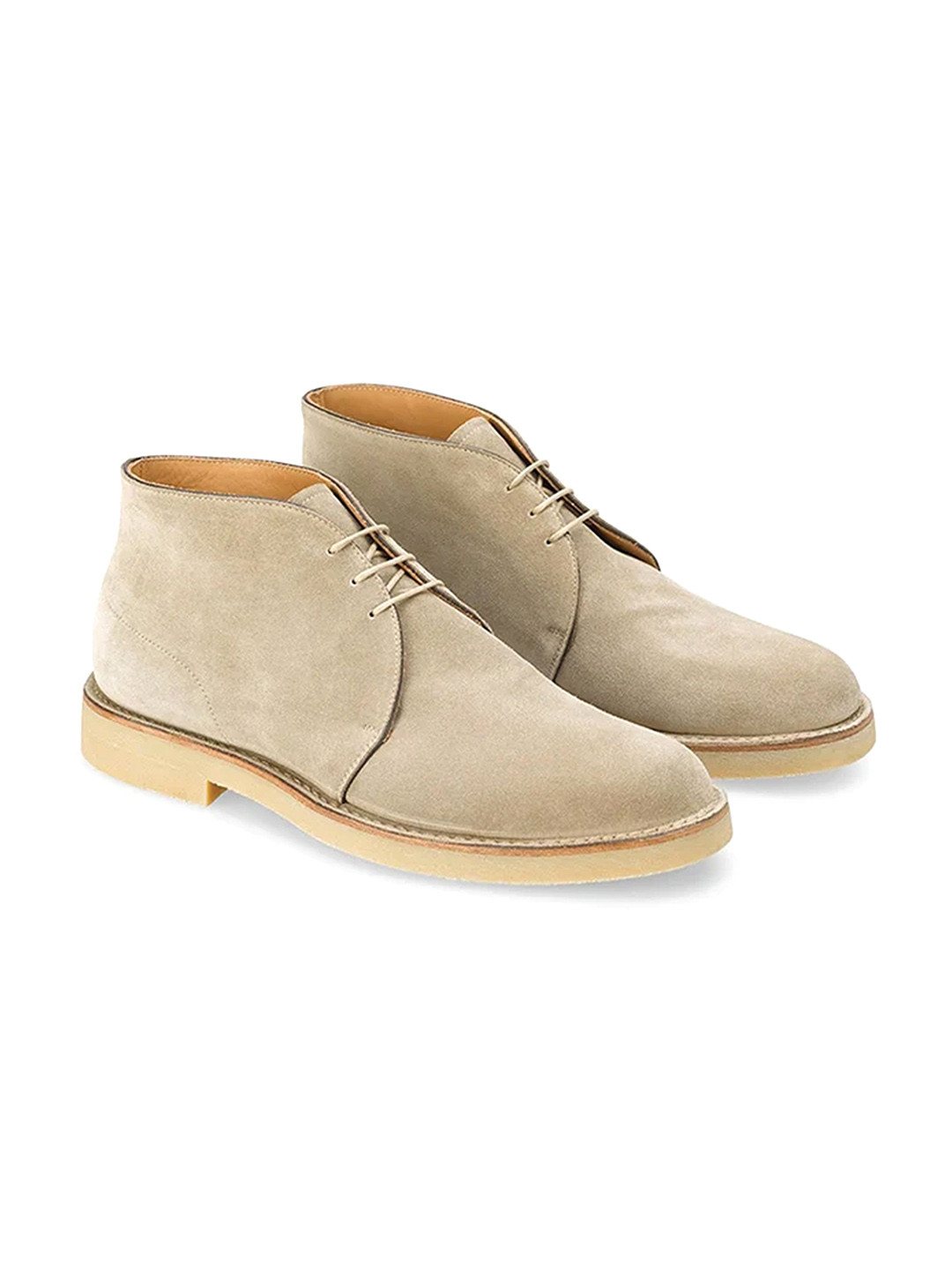 ITALIAN SHOES CO Men Maben Chukka Leather Boots