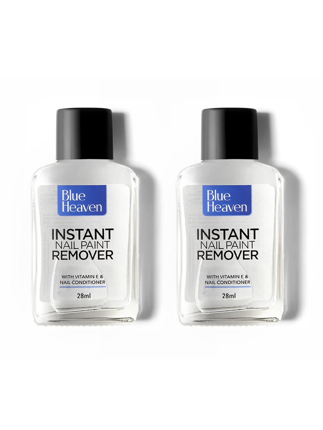 Blue Heaven Set Of 2 Instant Nail Paint Remover with Vitamin E - 28ml Each