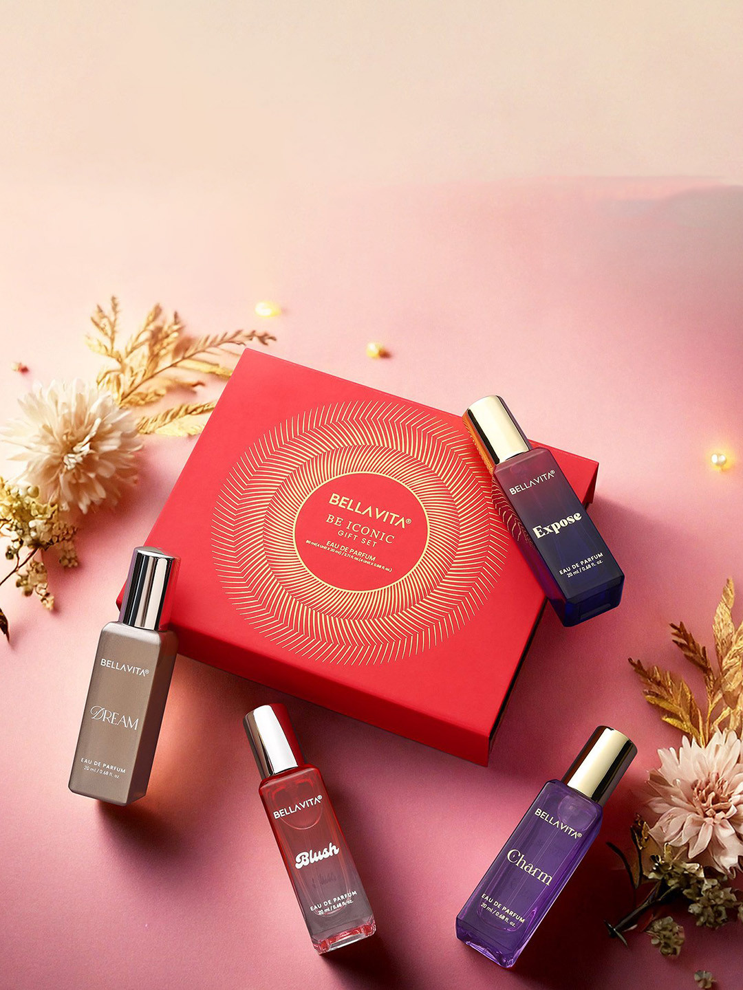 Bella Vita Organic Women Set Of 4 Blush, Dream, Expose & Charm  Eau De Parfum- 20 ml Each