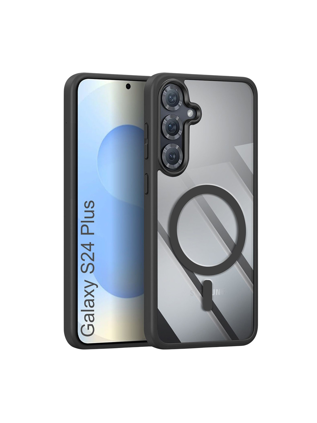 Luxury Kase Transparent Samsung Galaxy S24 Plus Impact Resistant Back Case