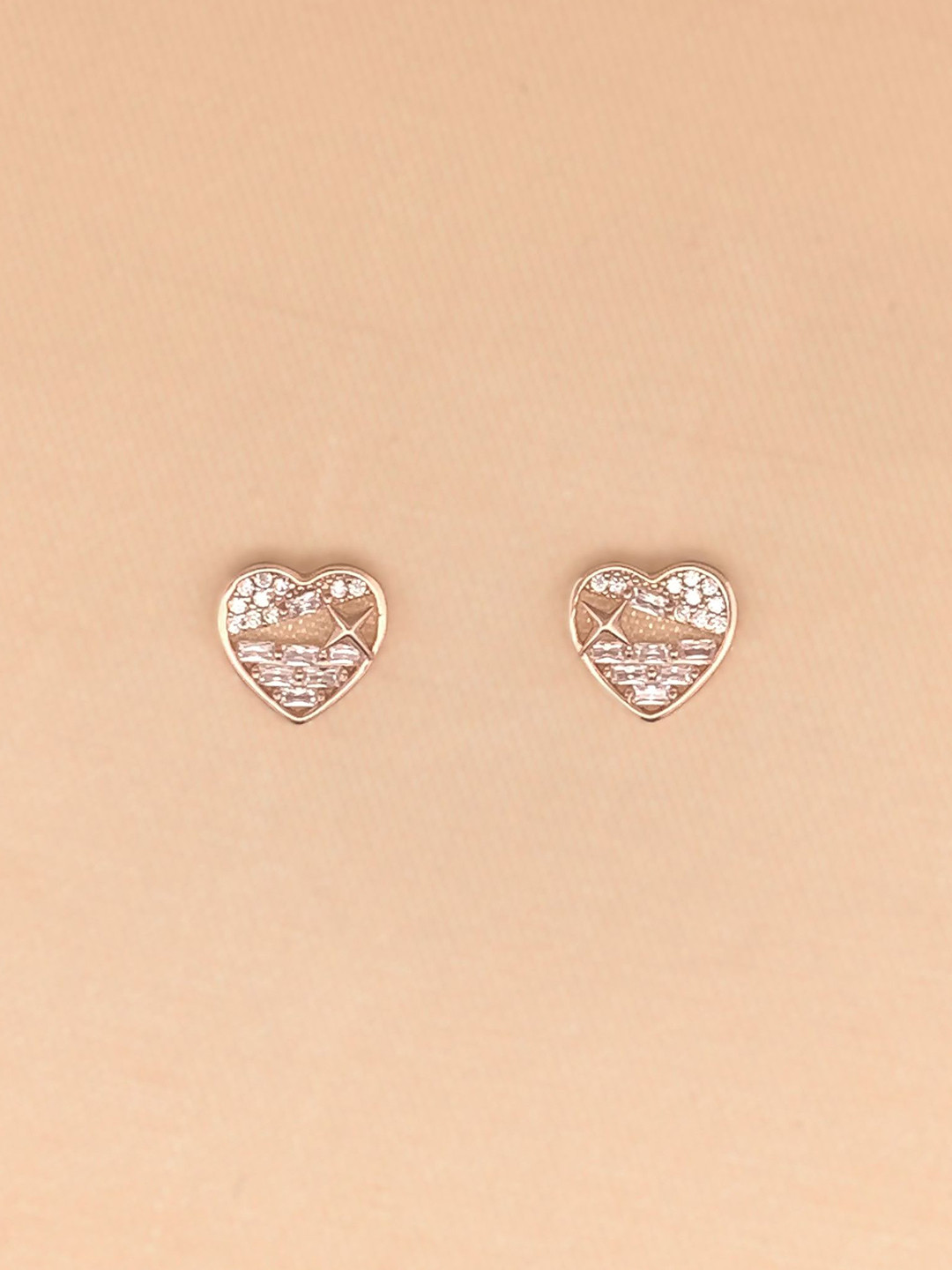 EZURR 925 Silver Cosmic Love Stud Earrings