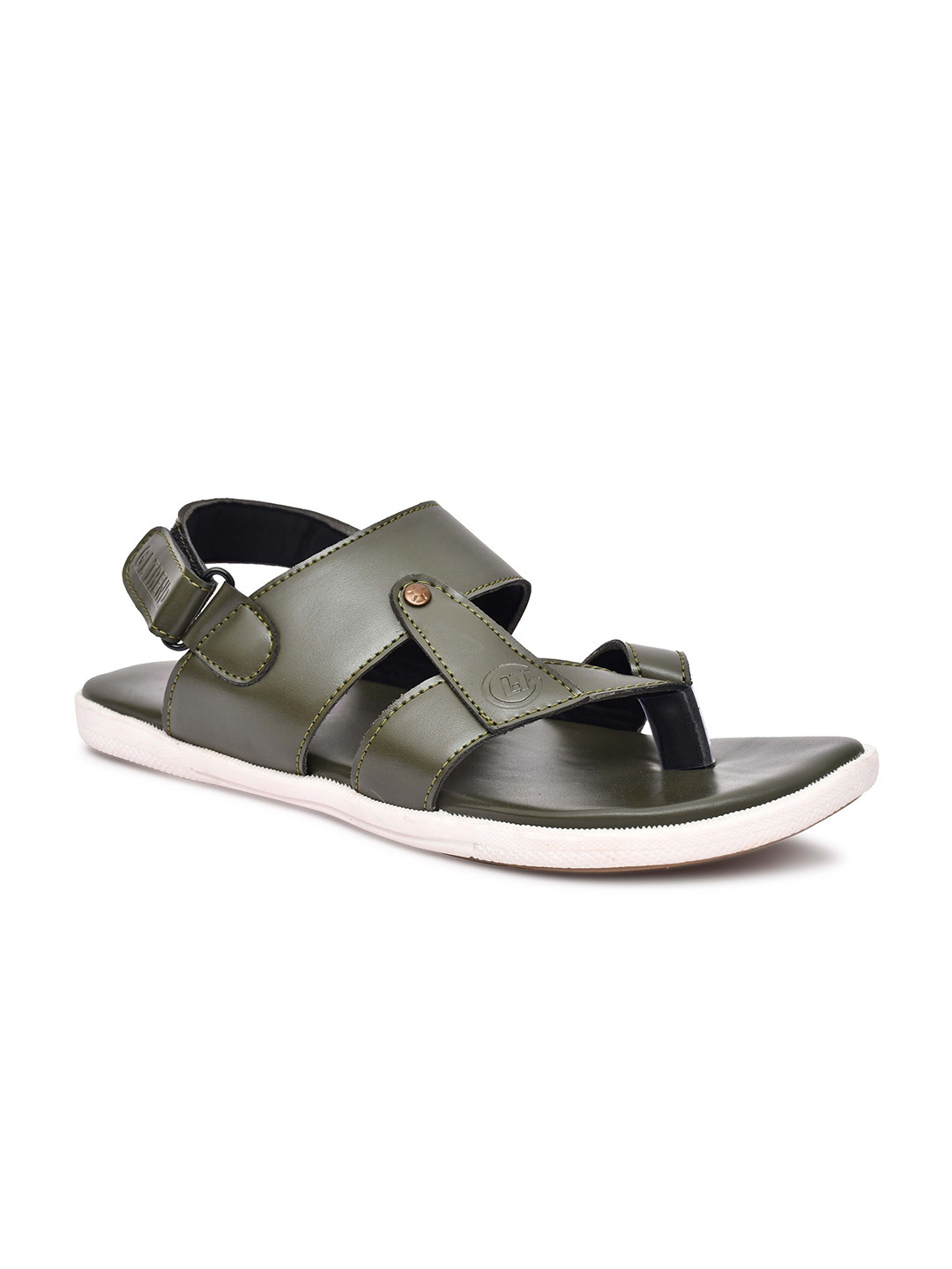 G L Trend Men Air Cooled Memory Foam Leather Comfort Sandals
