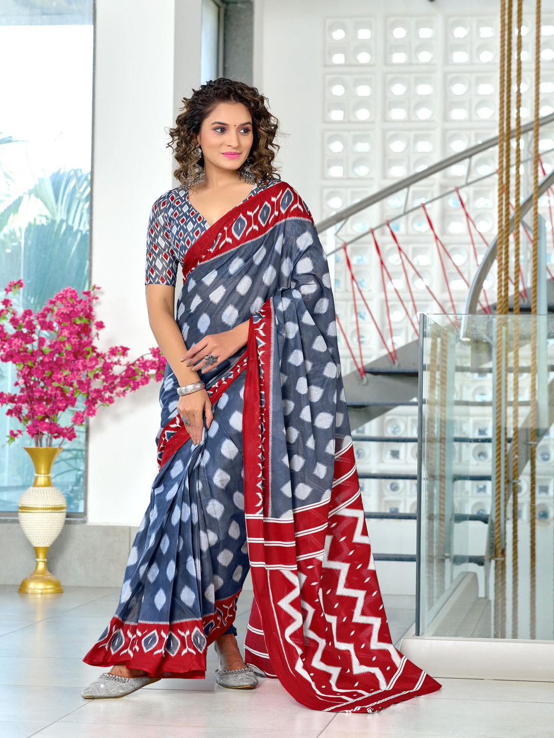 Panzora Designer Block Print Saree