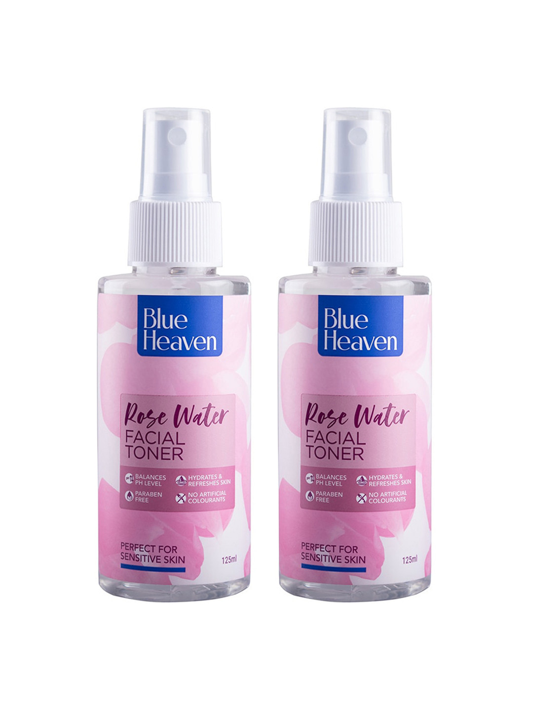 Blue Heaven Set Of 2 Rose Water Facial Toner - 125ml Each