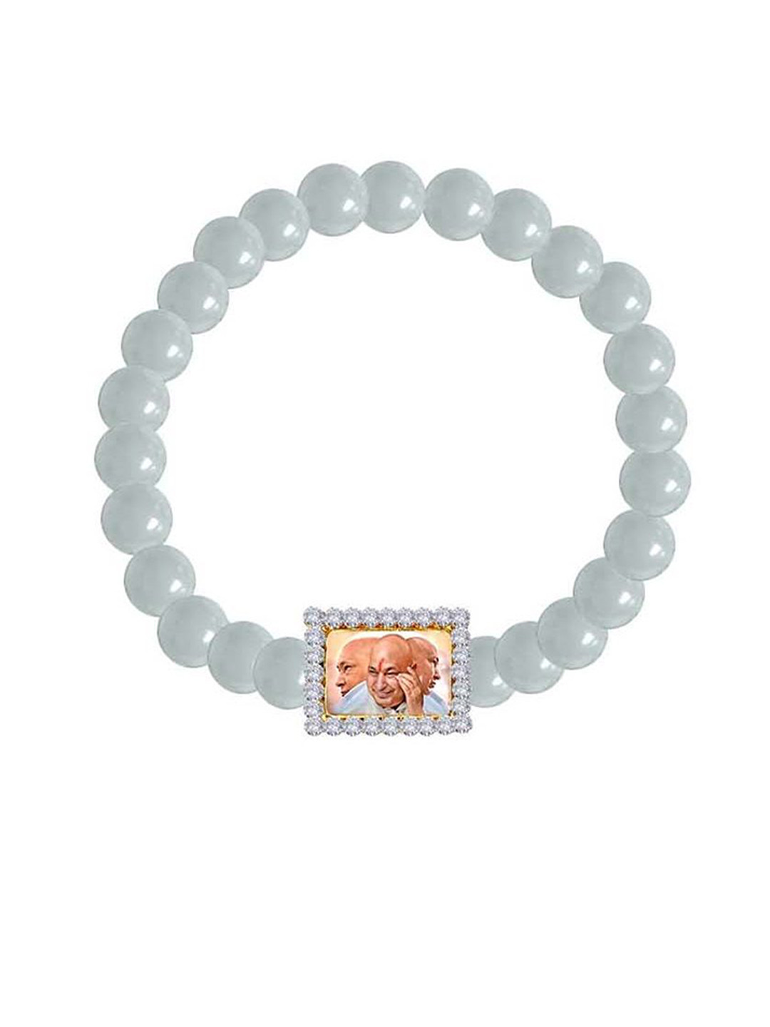 Uniqon Set Of 2 Artificial Beaded Elasticated Bracelet