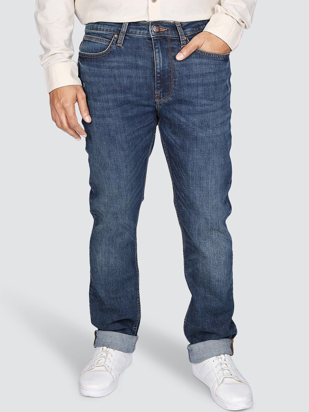 Lee Rodeo Straight Fit Mid-Rise Light Fade Stretchable Jeans