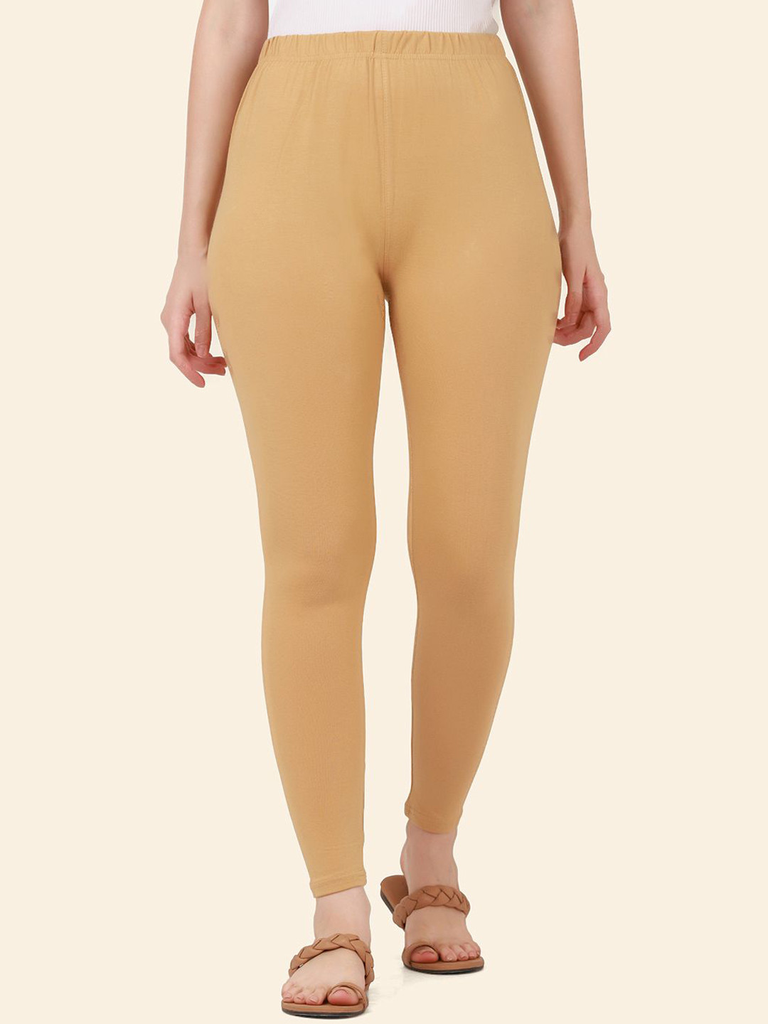 QIOA Mid Rise Ankle Length Leggings