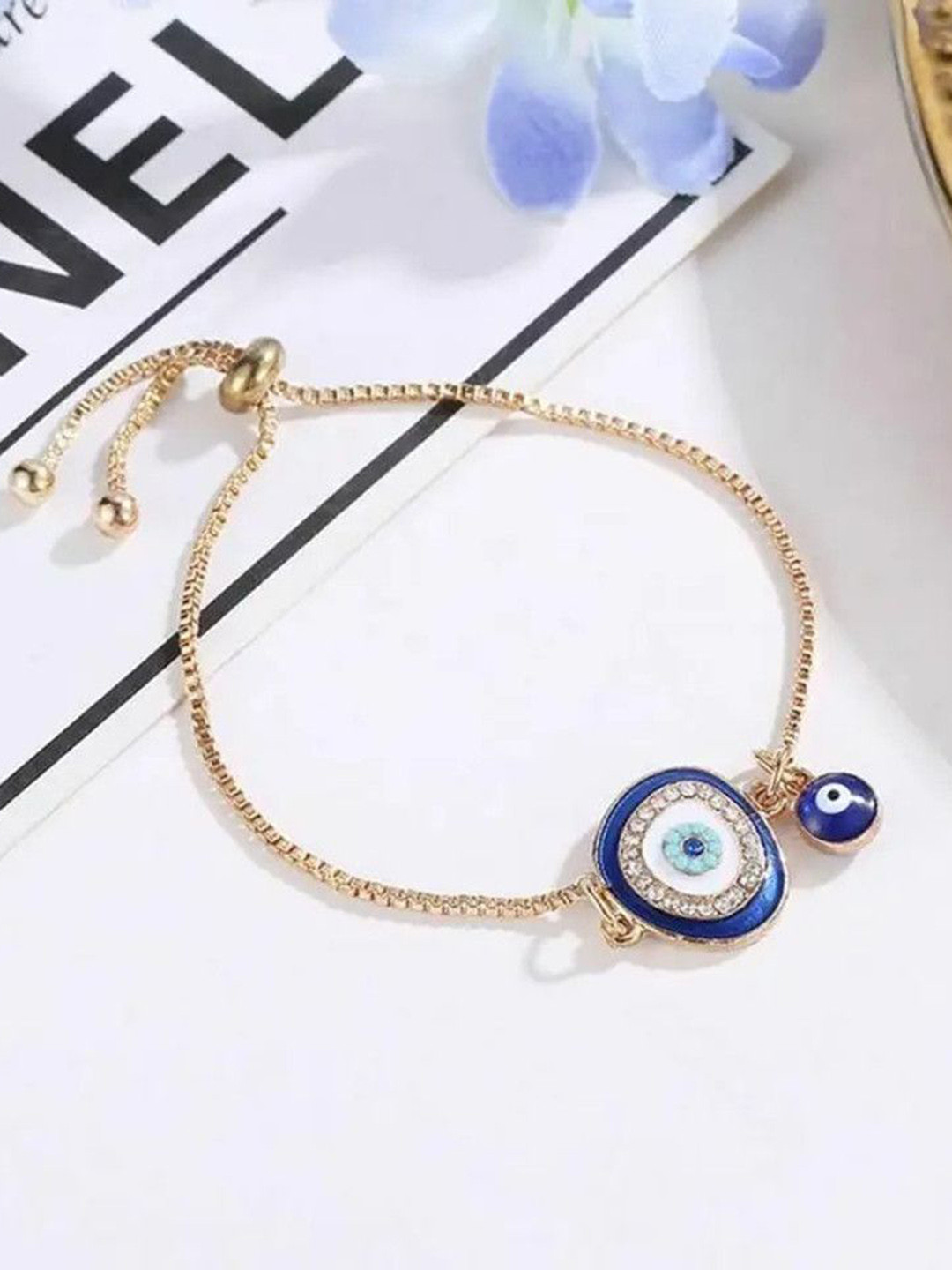 Sukhad Evil Eye Adjustable Charm Bracelet