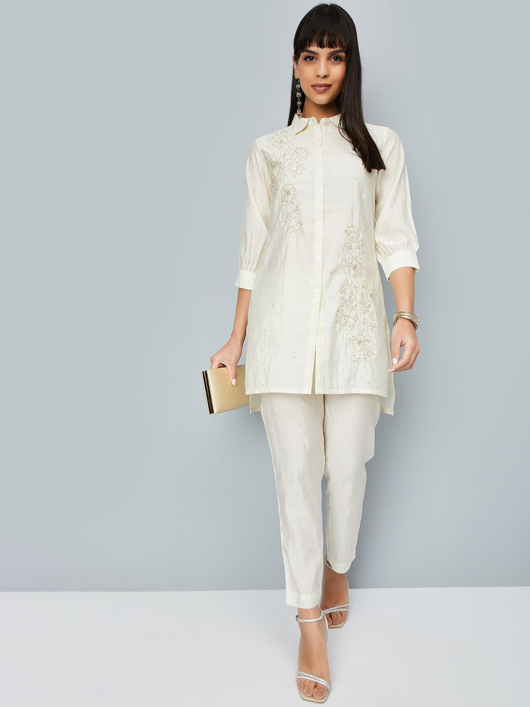 max Embroidered Tunic & Trousers Co-Ord Set