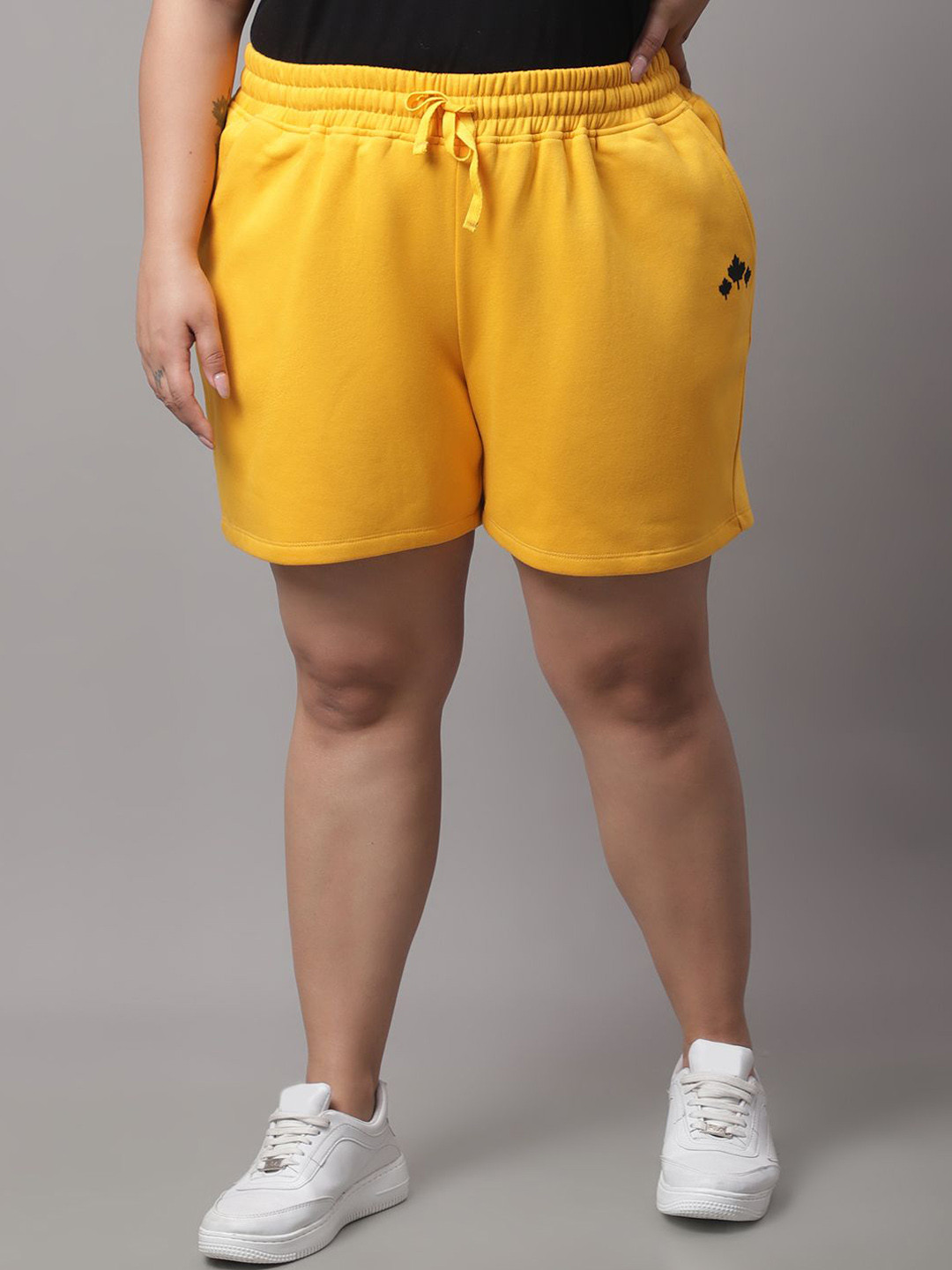 Moonaa Fashion Women Mid-Rise Cotton Cycling Sports Shorts