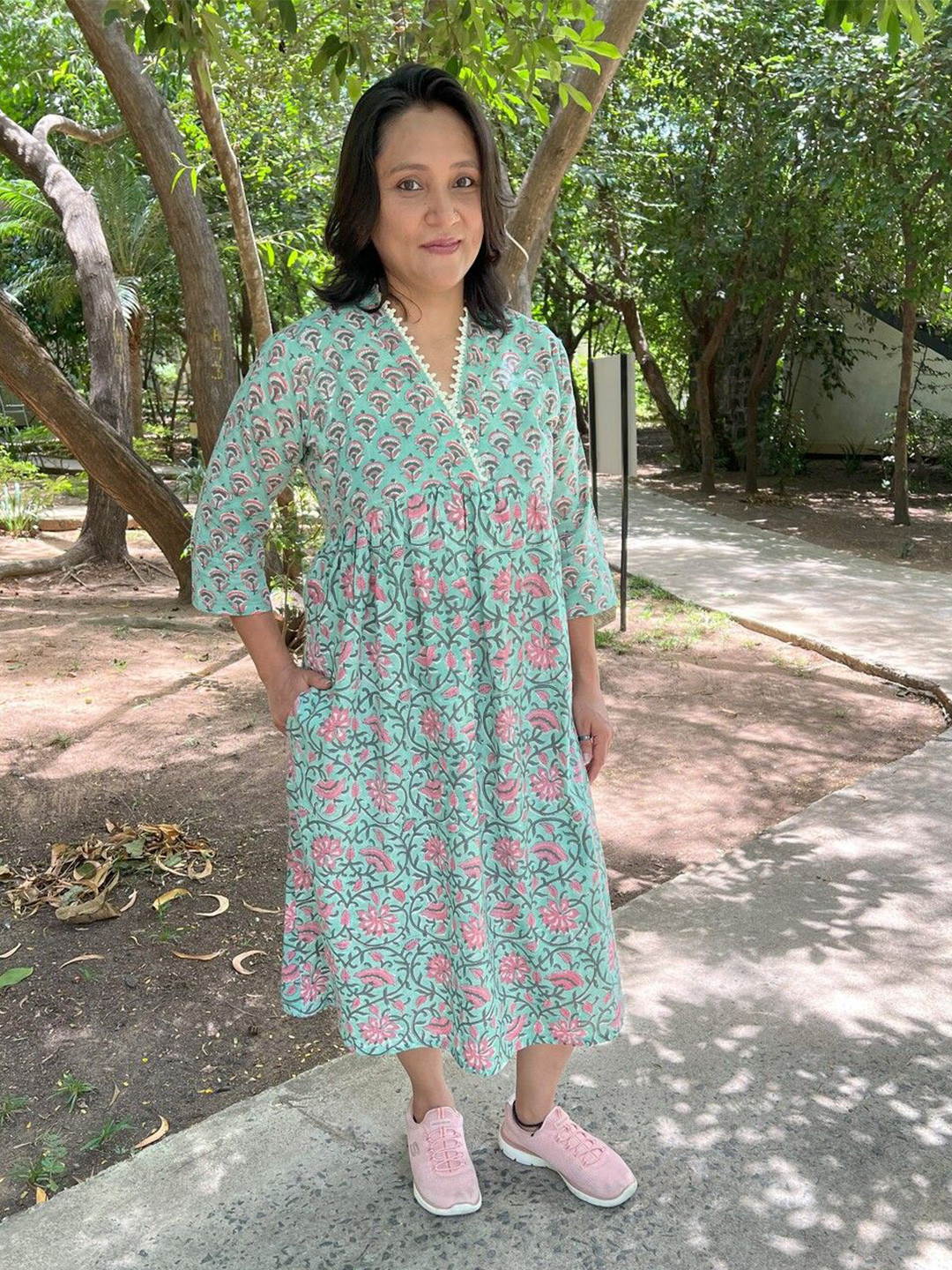 Nirvaana Print A-Line Dress