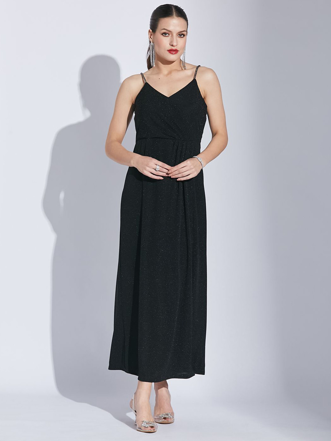Latin Quarters Women  A-Line Maxi Paty Dress