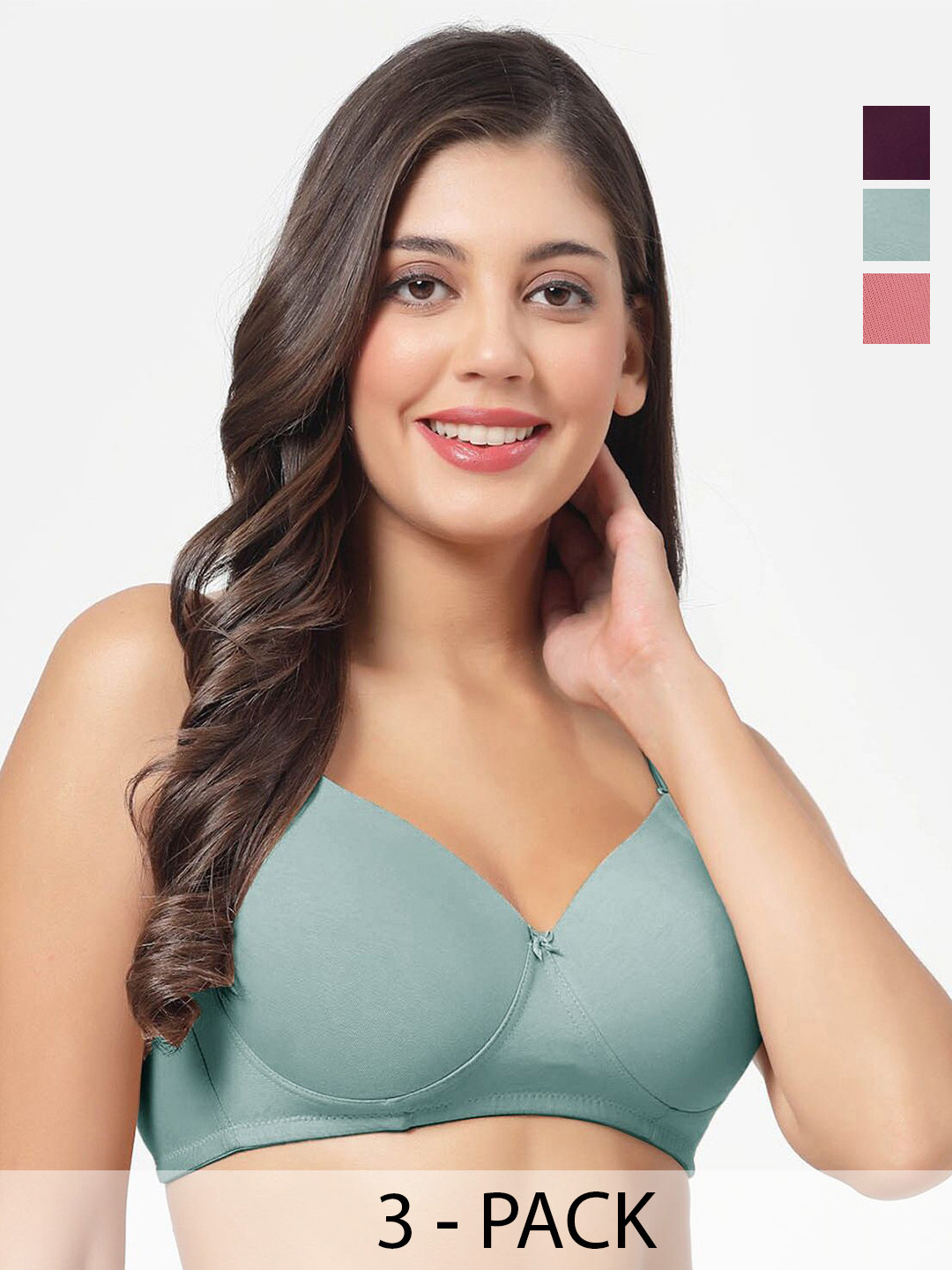 SHYAM SONS FLAIR Women Pack f 3 Full Coverage Padded Bra