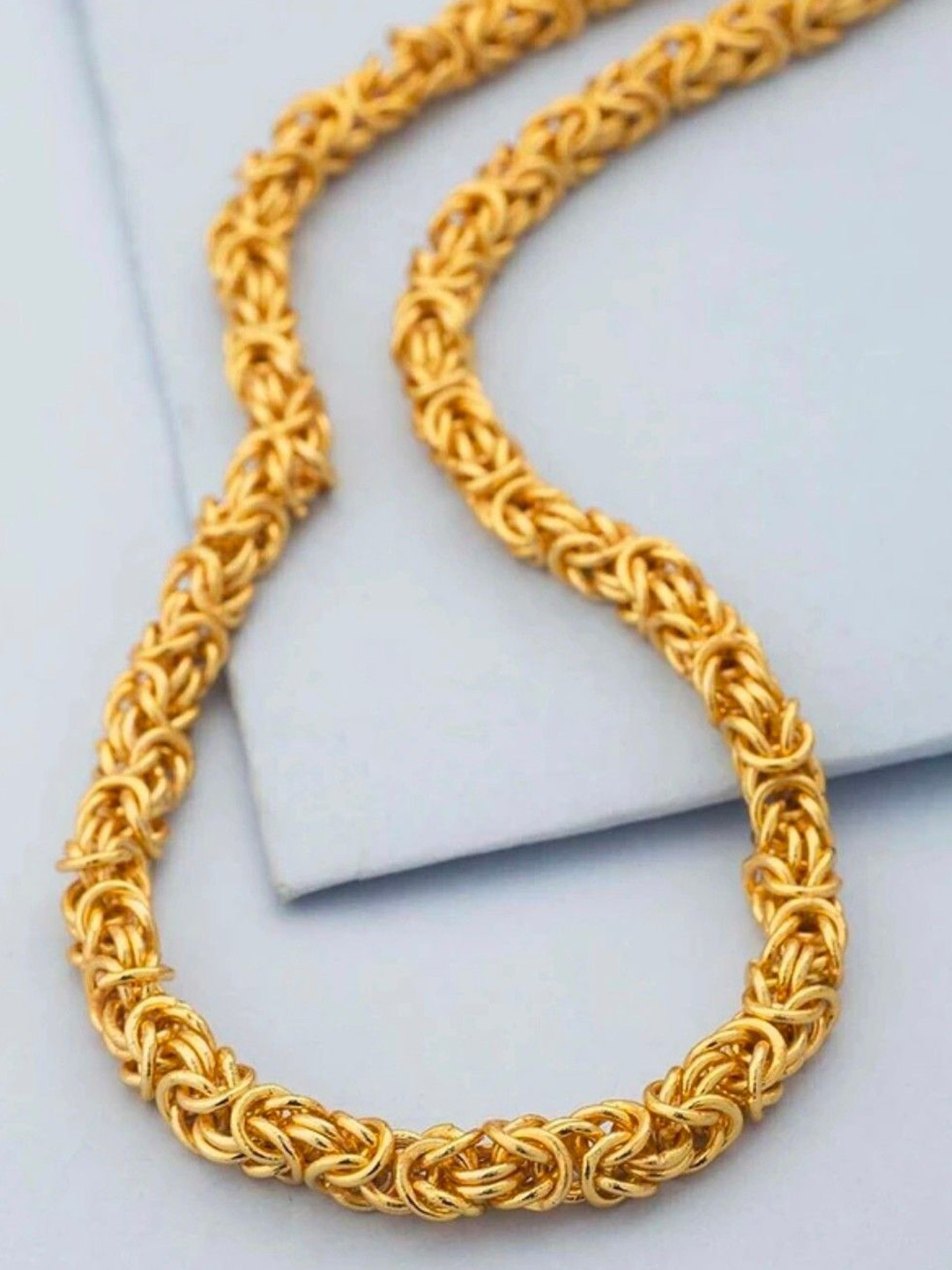 JUNKY JEWEL Men Gold-Plated Minimal Chain
