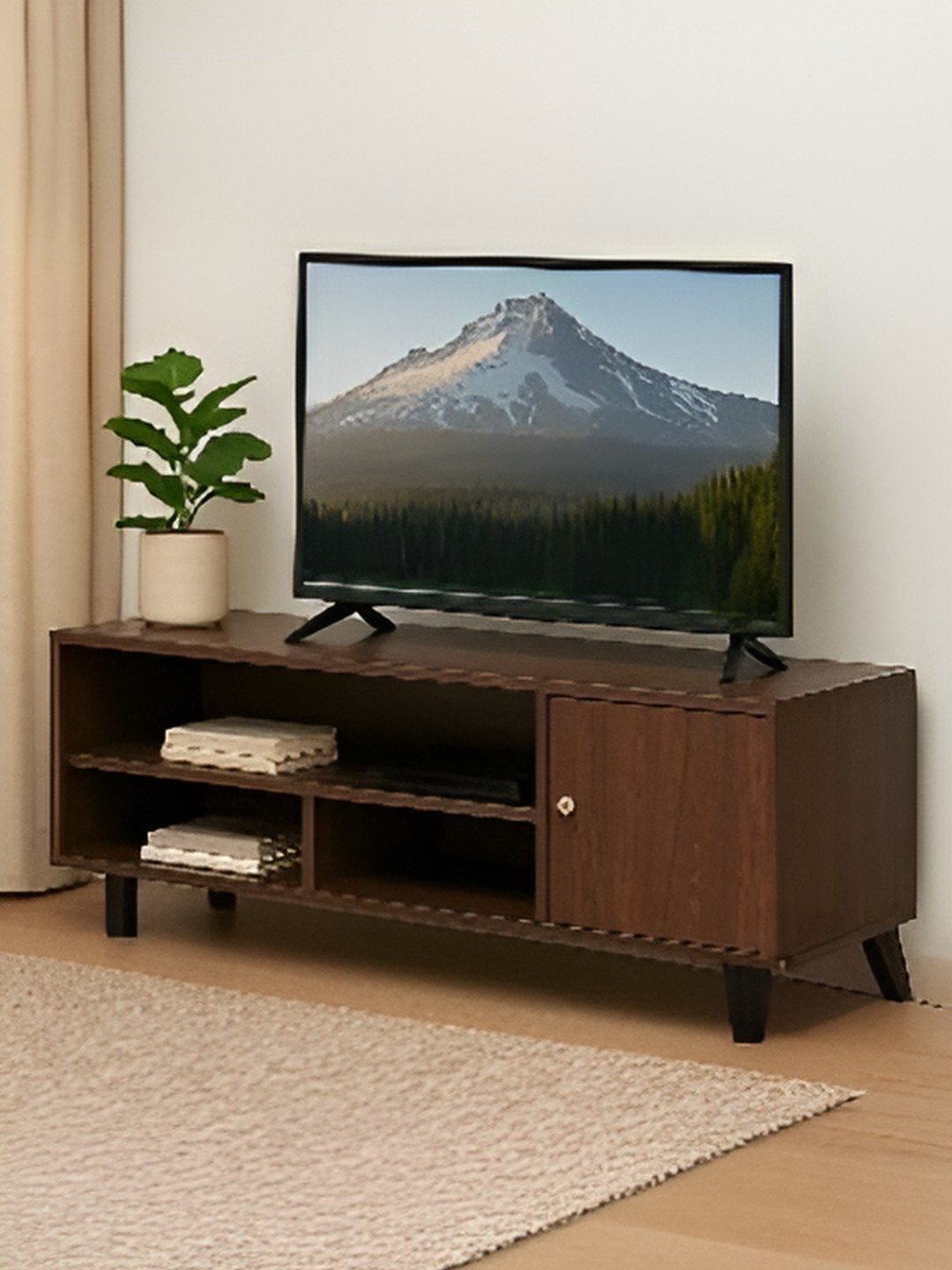 Royaloak Brown Wooden Nova TV Entertainment Unit