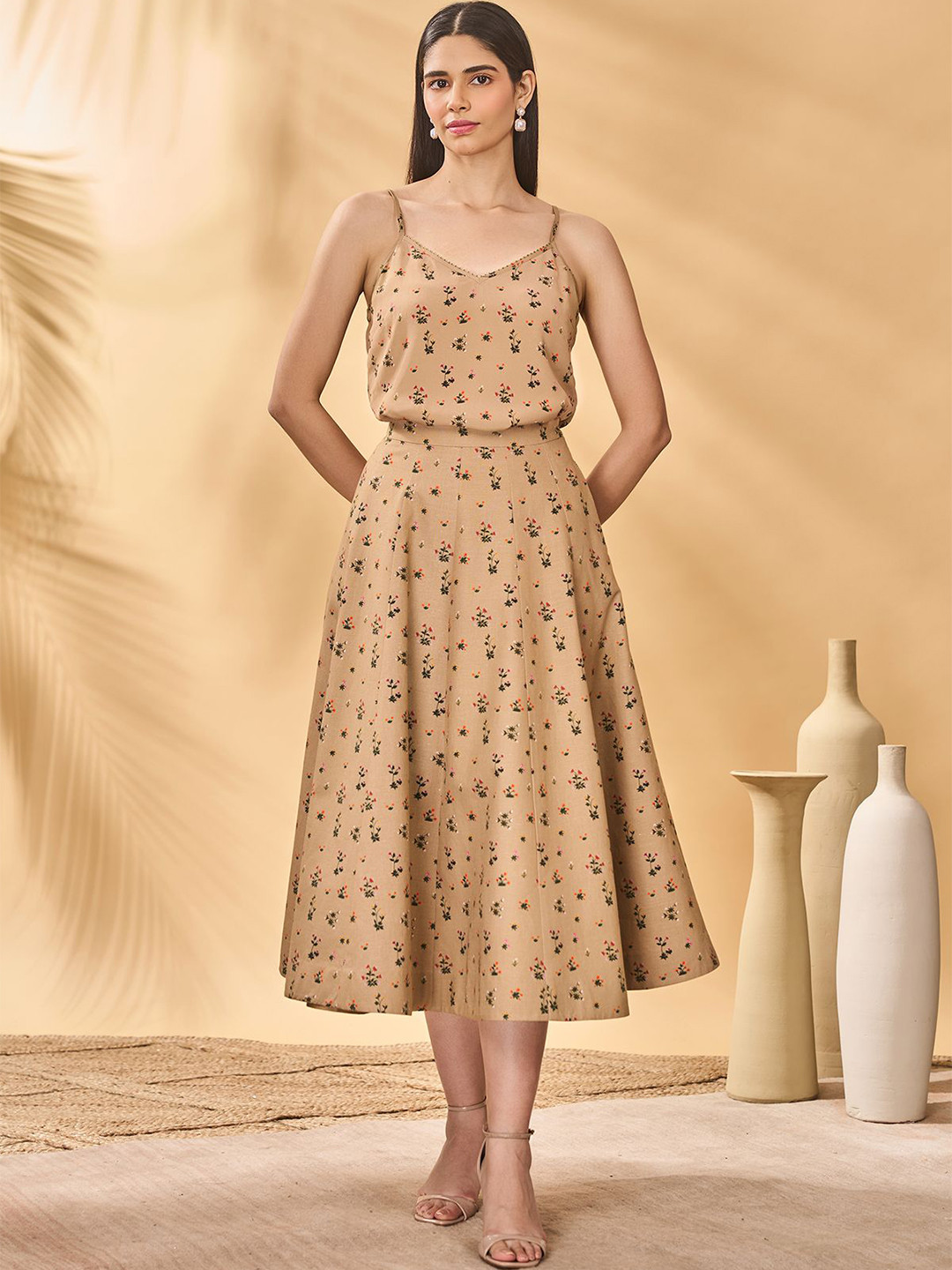 Masaba Women Beige Miniature Dreams Bomber Jacket Set Co-Ords