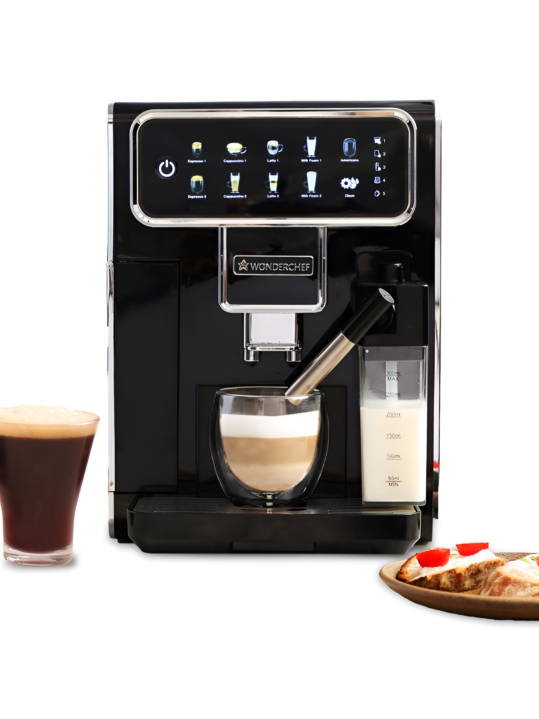 Wonderchef Black 2025 Stainless Steel Electrical Electric Coffee Maker