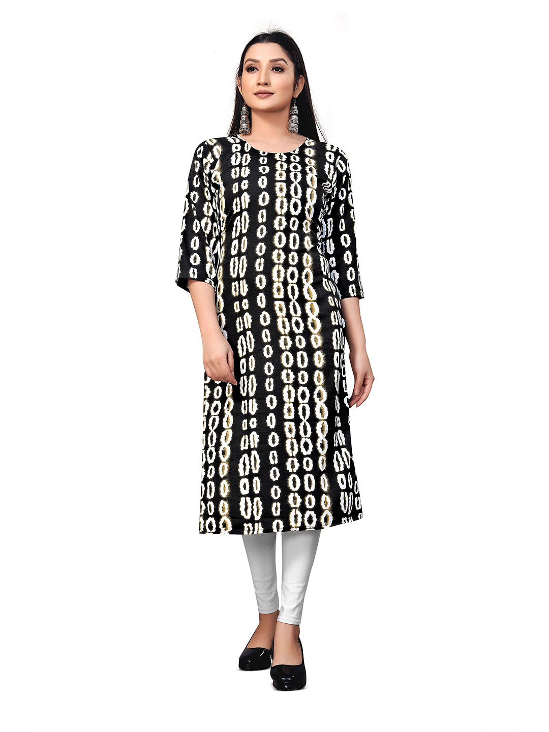 Fabtown Women Block Print Straight Kurta