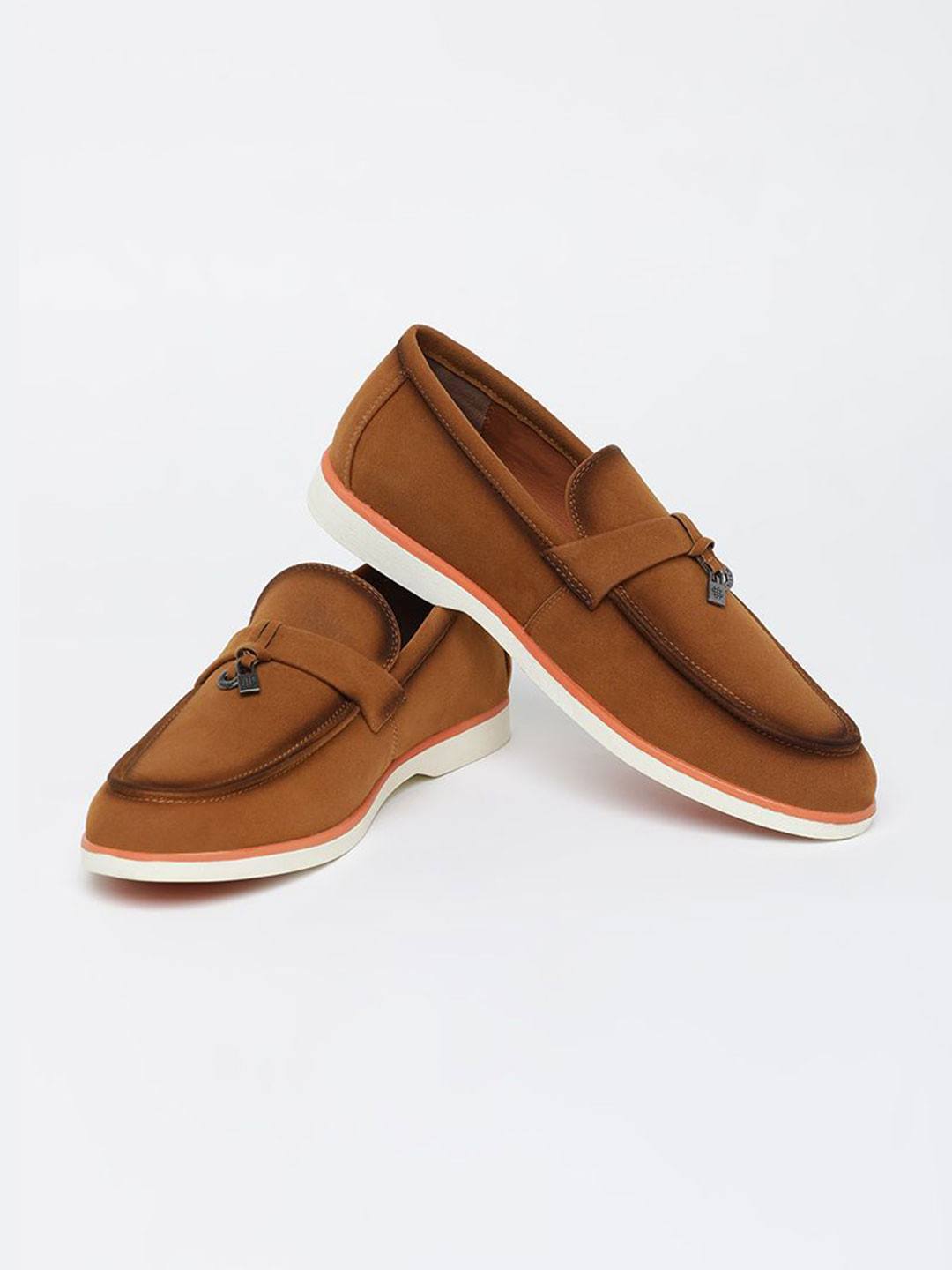 Snitch Brown Solid Loafers