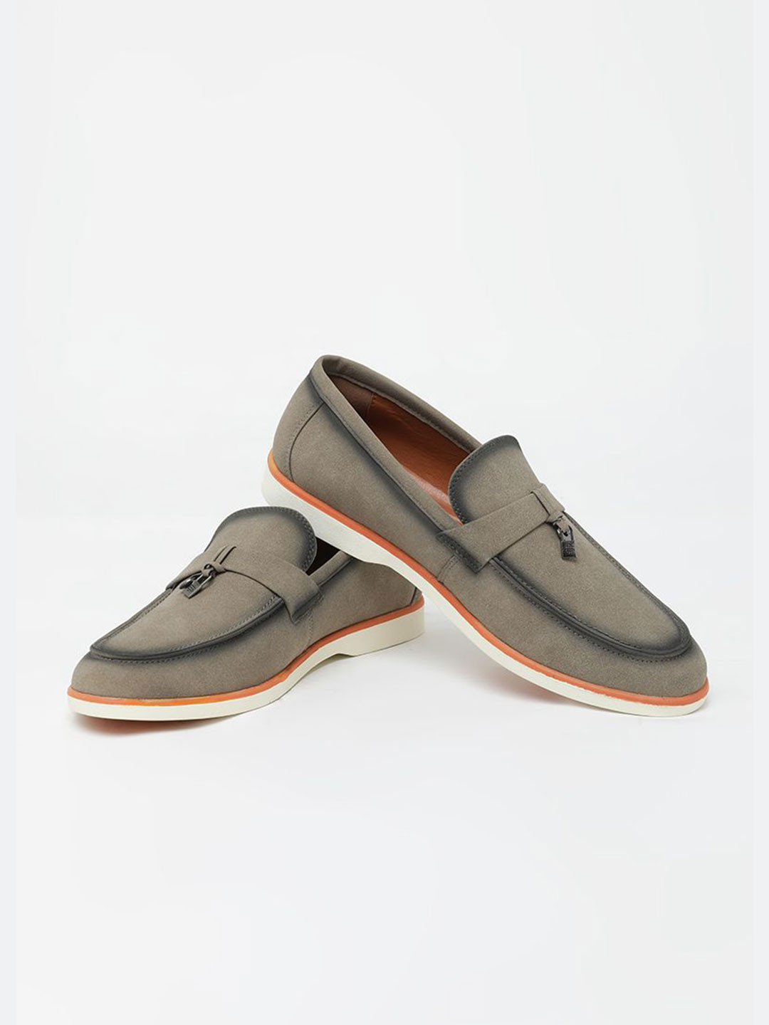 Snitch Grey Solid Loafers