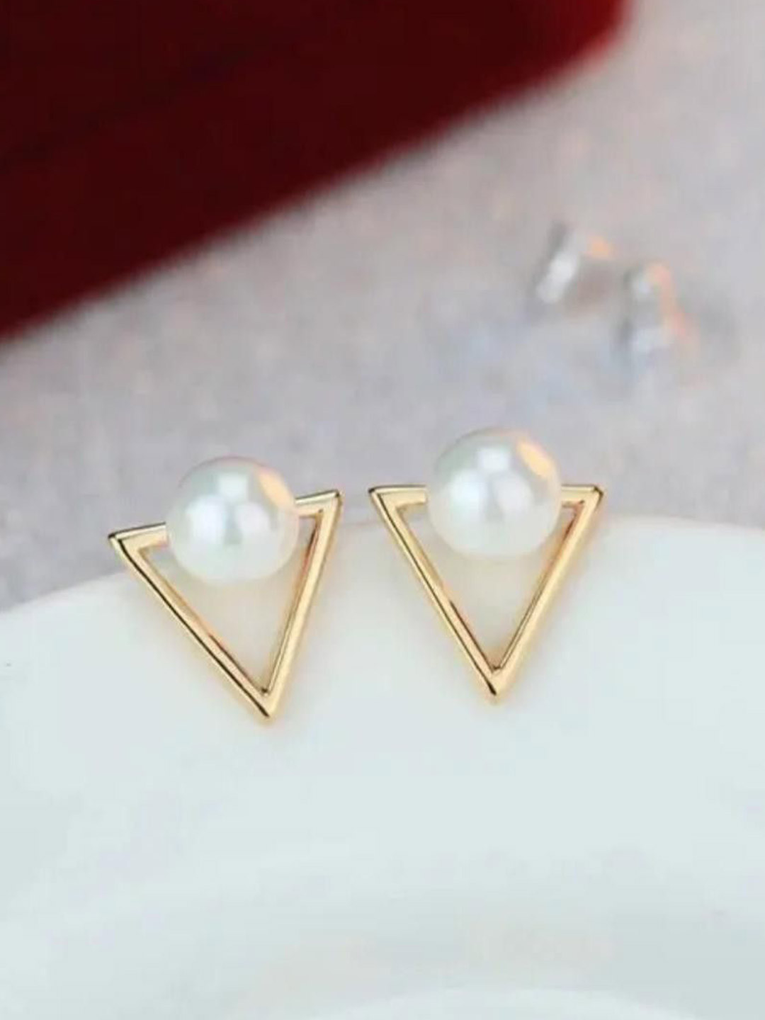 SZN Korean Artificial Beads Beaded Contemporary Studs