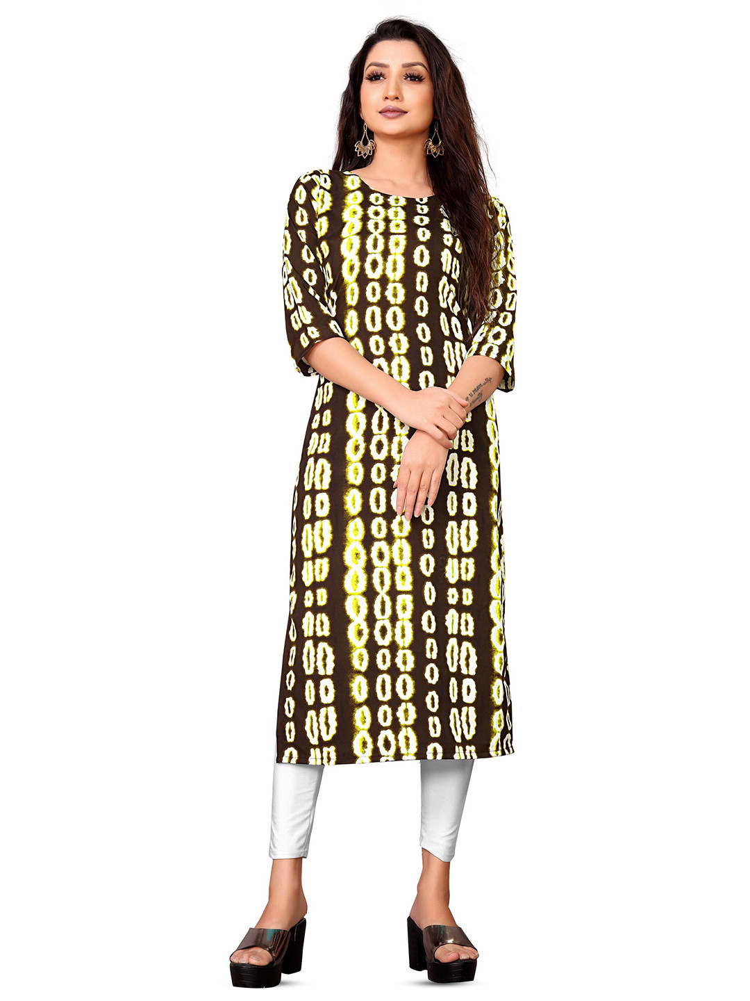 Fabtown Women Block Print Straight Kurta