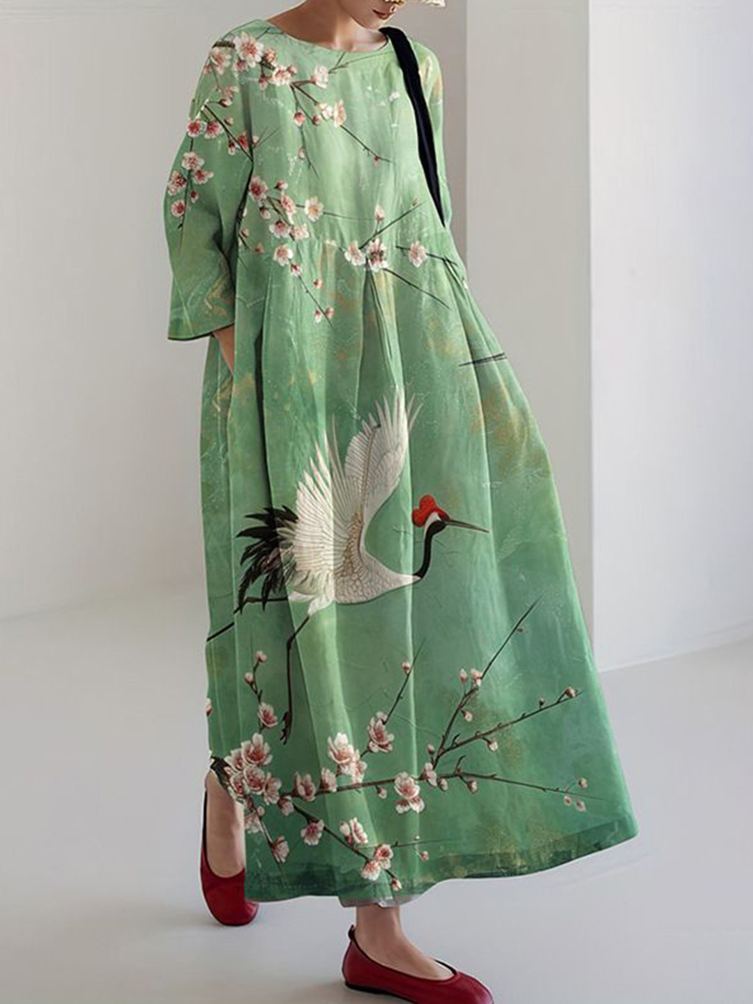 all about you Women Floral Printed Maxi Oversized Dresses