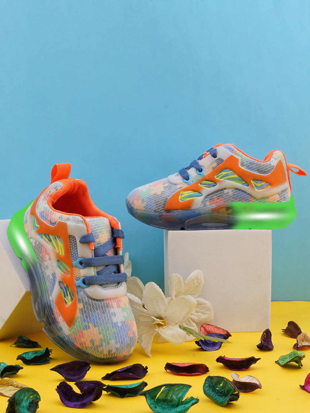 BAESD Kids Colourblocked Regular Sneakers