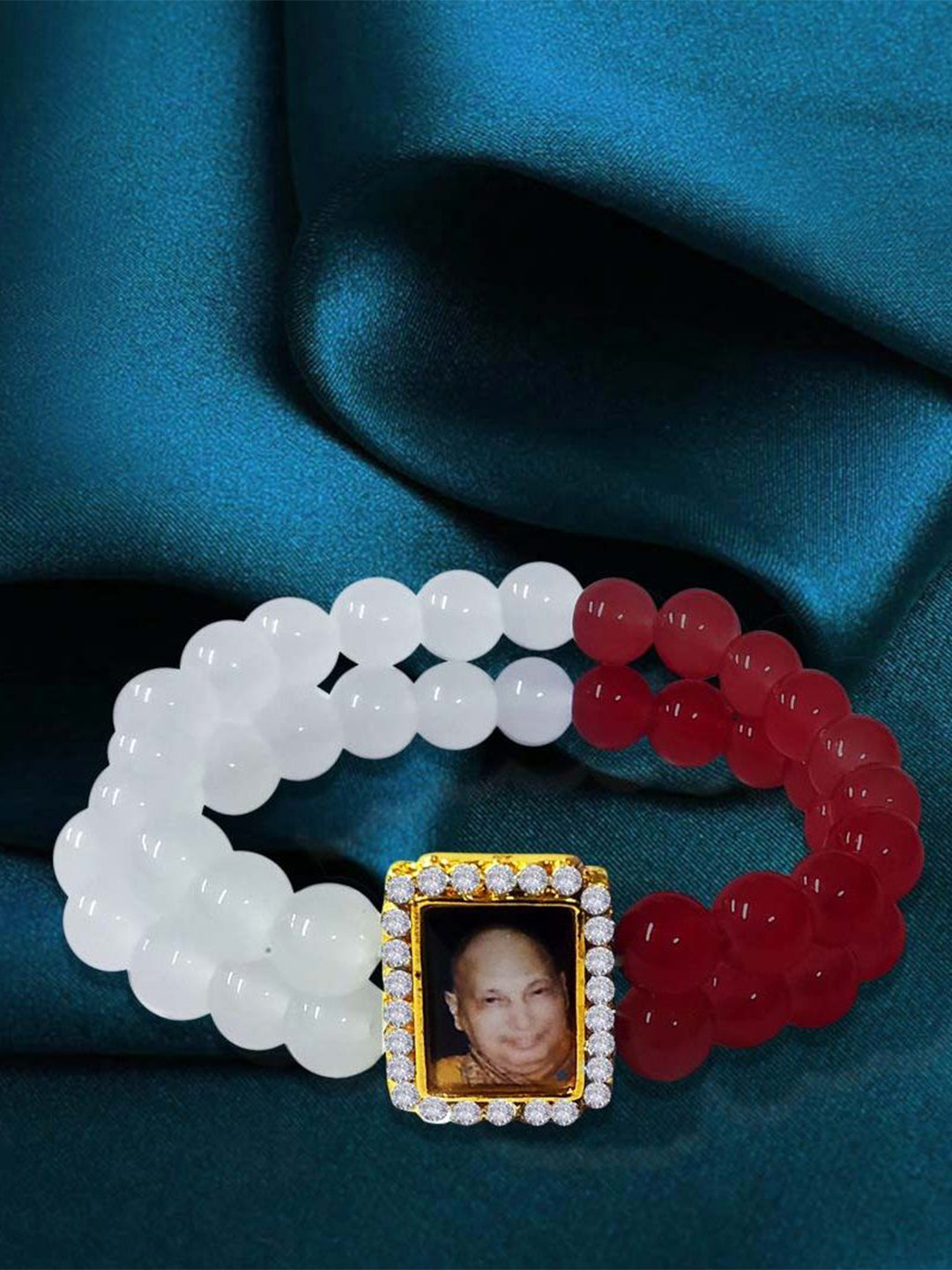 Stylewell Jai Guru Ji Swaroop/photo Wrist Elasticated Bracelet