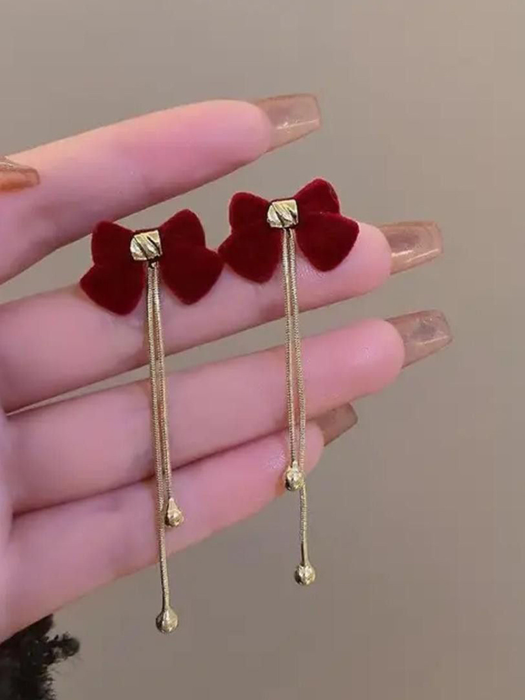 SZN Contemporary Korean Tasseled Drop Earrings