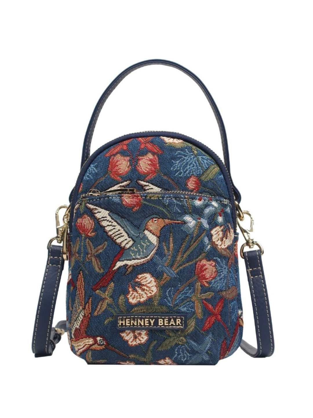 Henney Bear Textured Structured Sling Bag