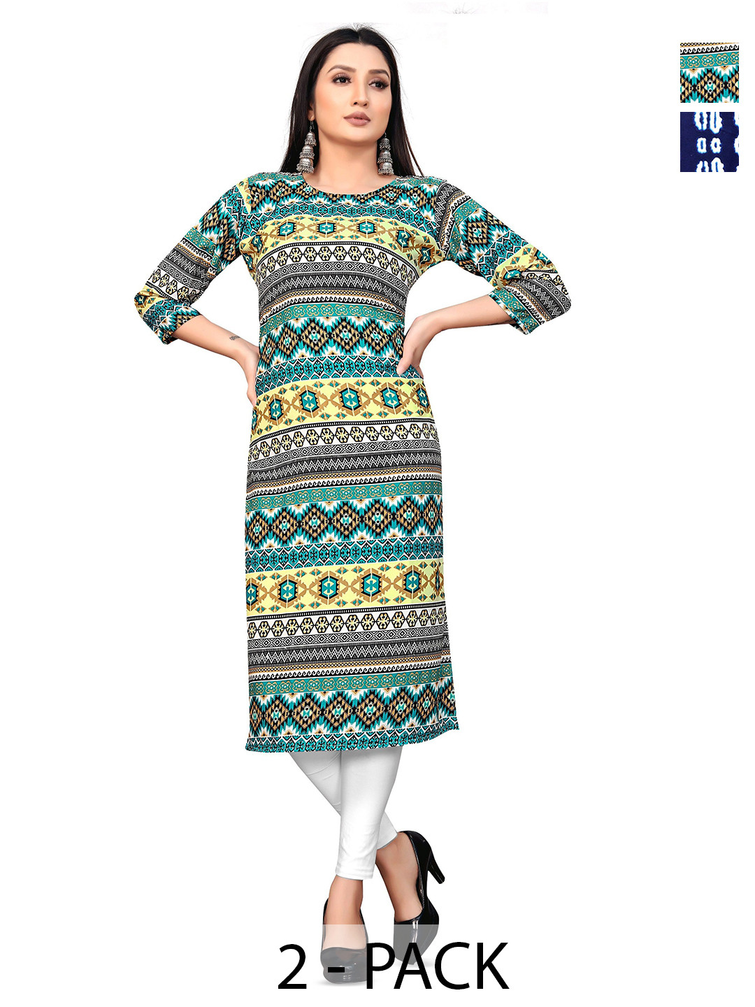 Fabtown Women Printed Straight Kurta