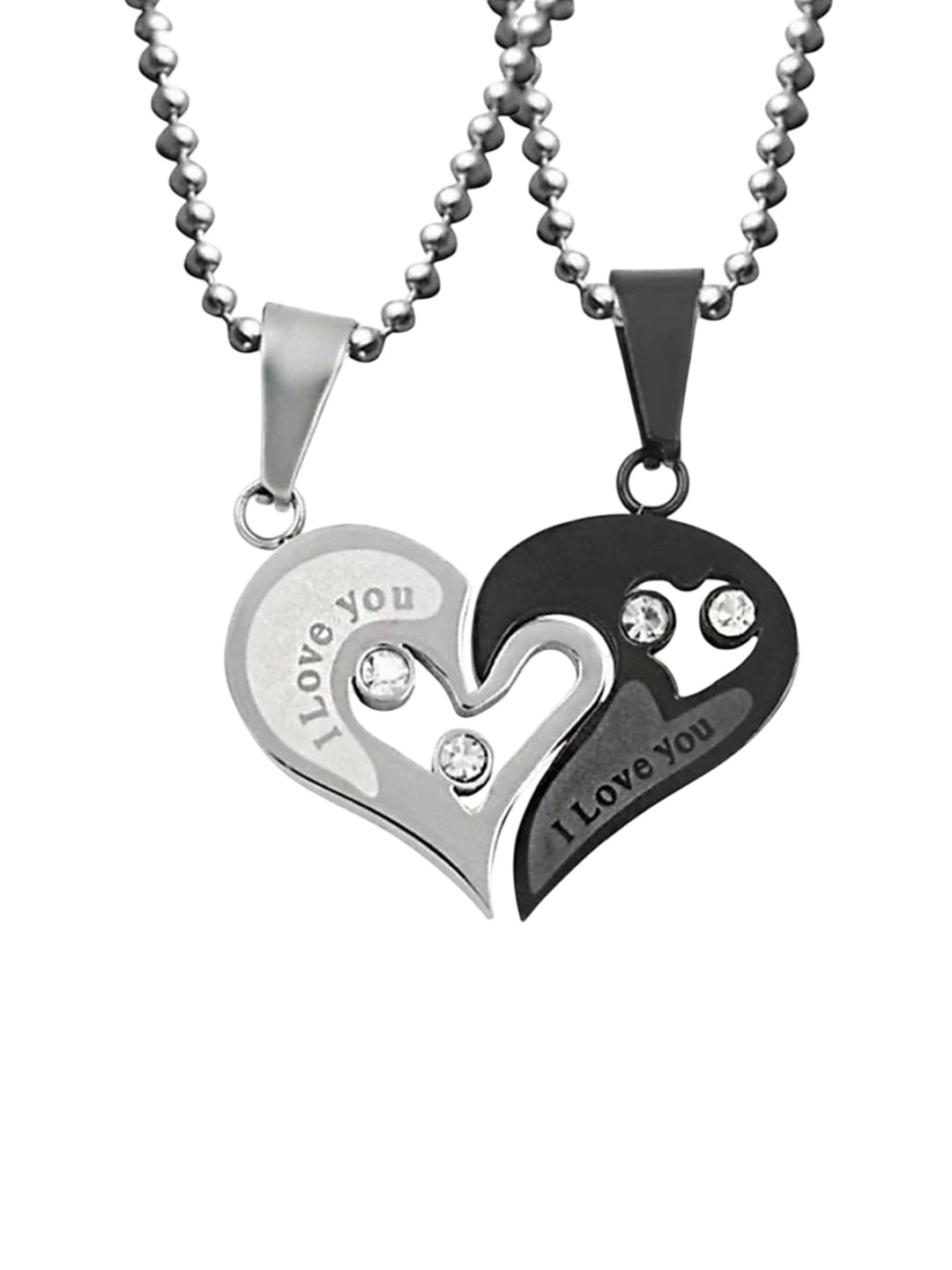 Teeragaj Heart Shaped Magnetic Pendant with Chain