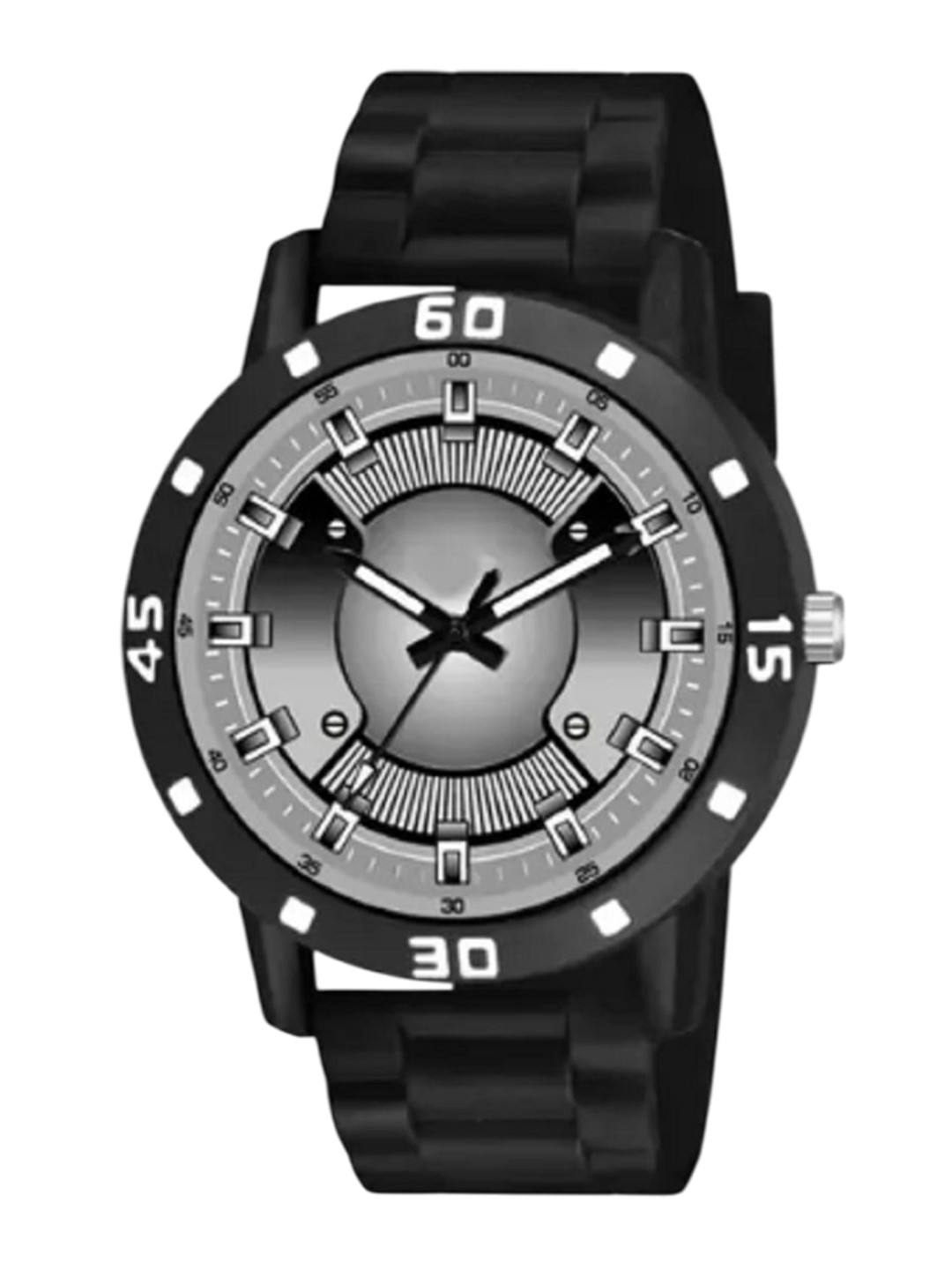 Miss Perfect Men Embellished Dial & Straps Analogue Watch A_48
