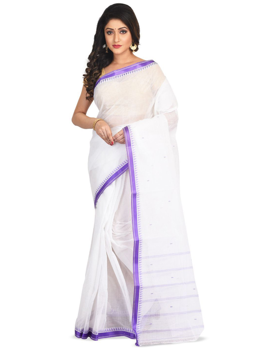RAJ SAREE HOUSE Pure Cotton Taant Saree