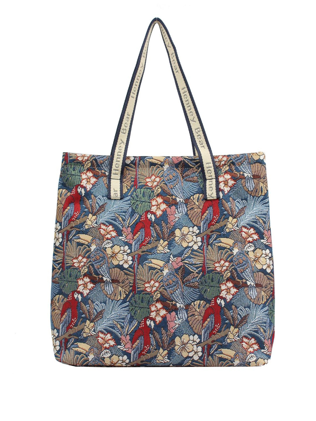 Henney Bear Textured Shopper Tote Bag