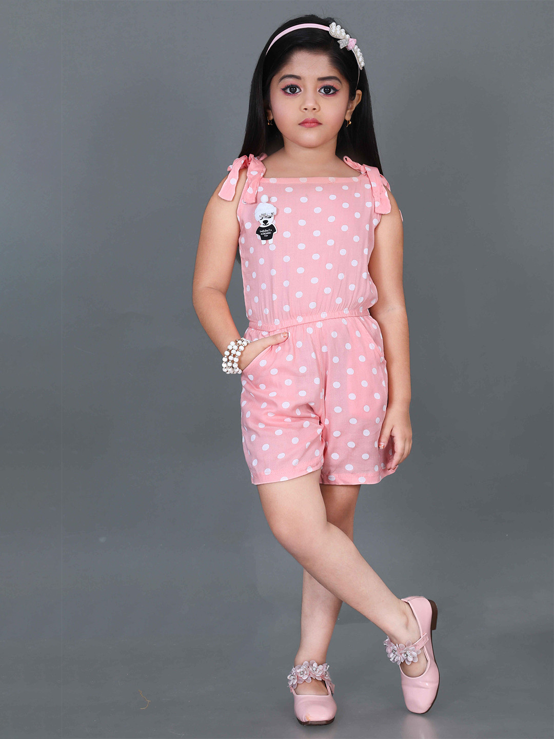 GLAMOUR WORLD GARMENTS Girls Printed Basic Jumpsuit