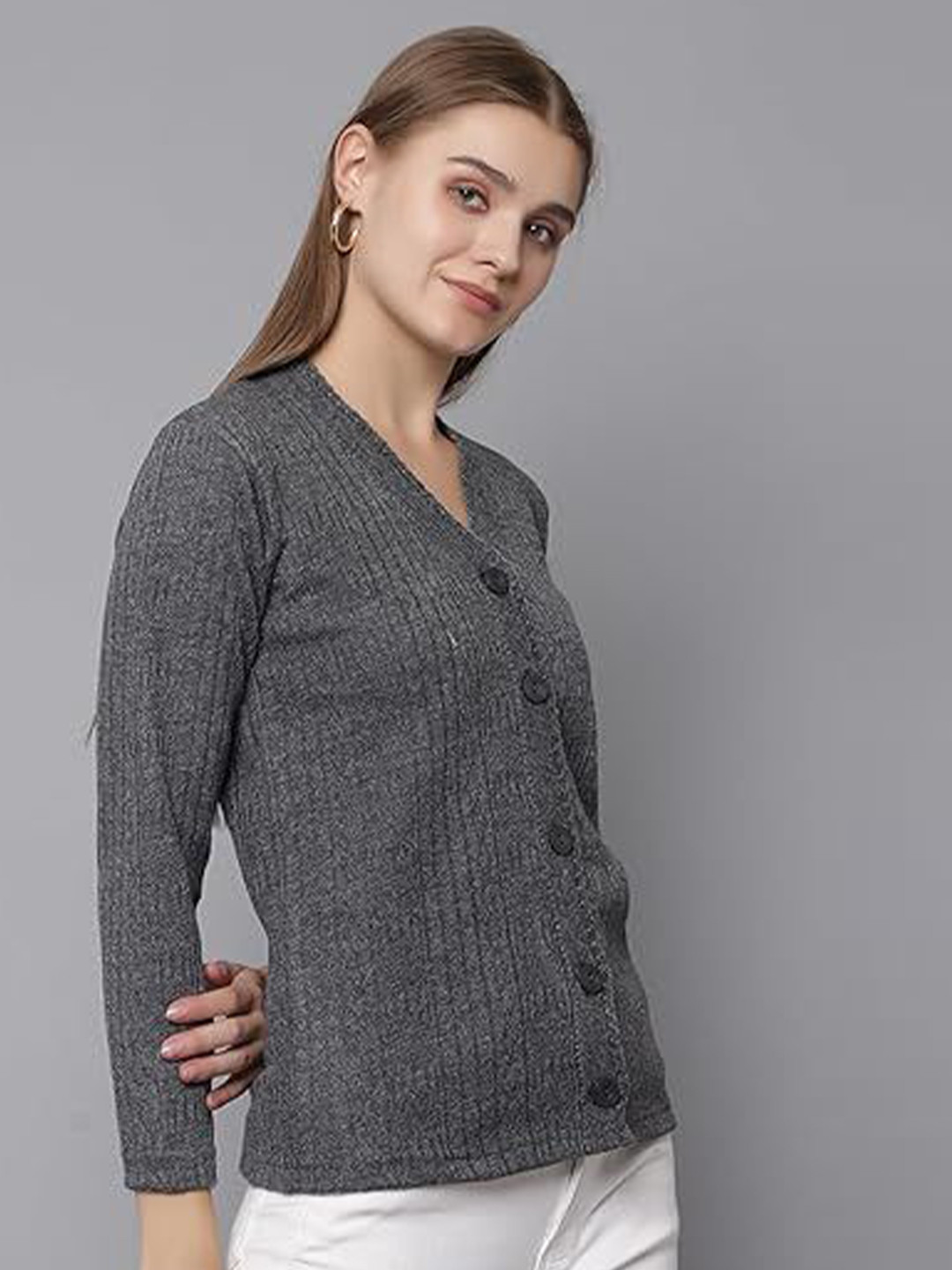 Hifzaa Women Woollen Cardigan