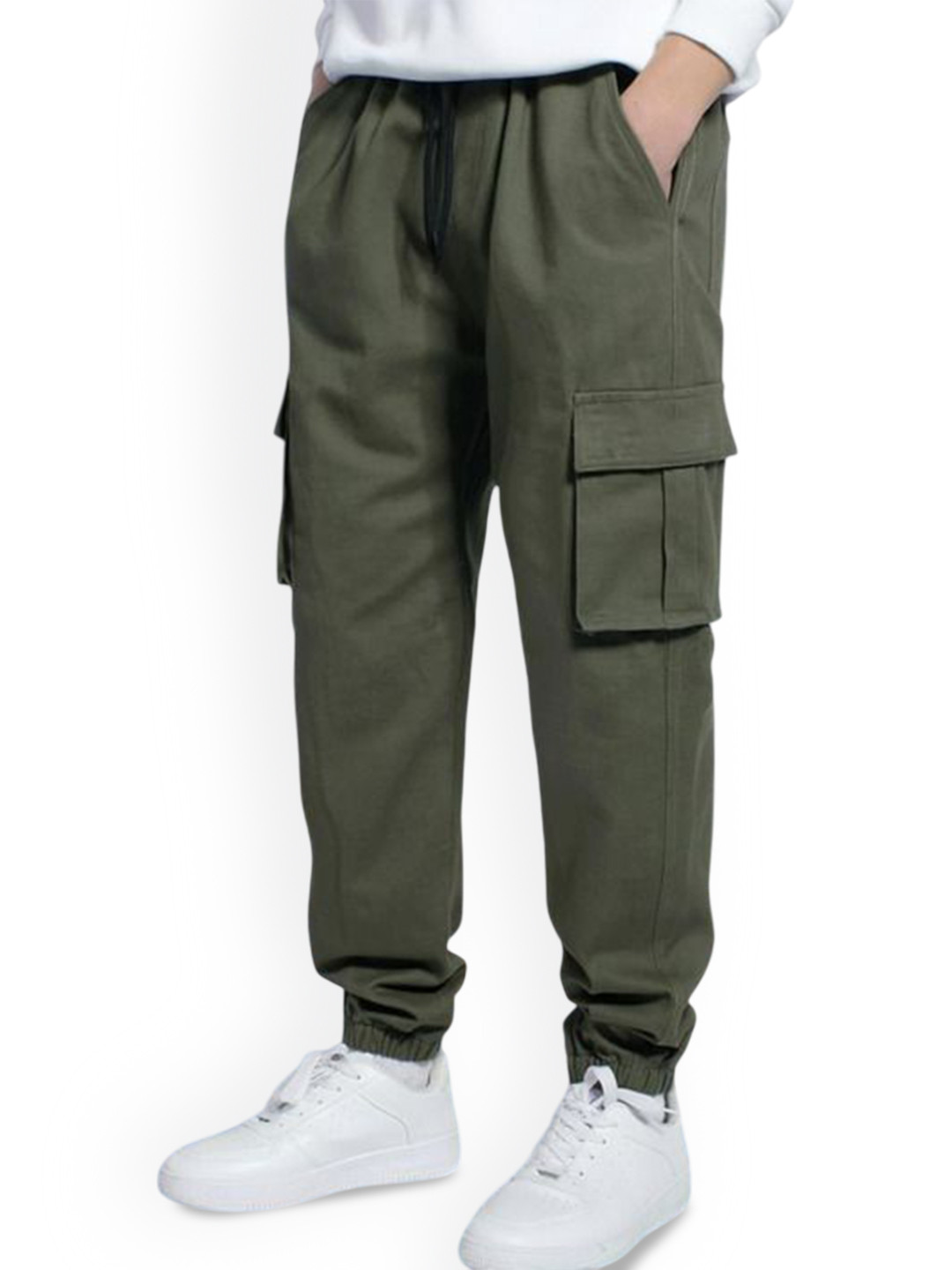 ADBUCKS Boys Relaxed Fit Cargos Trousers