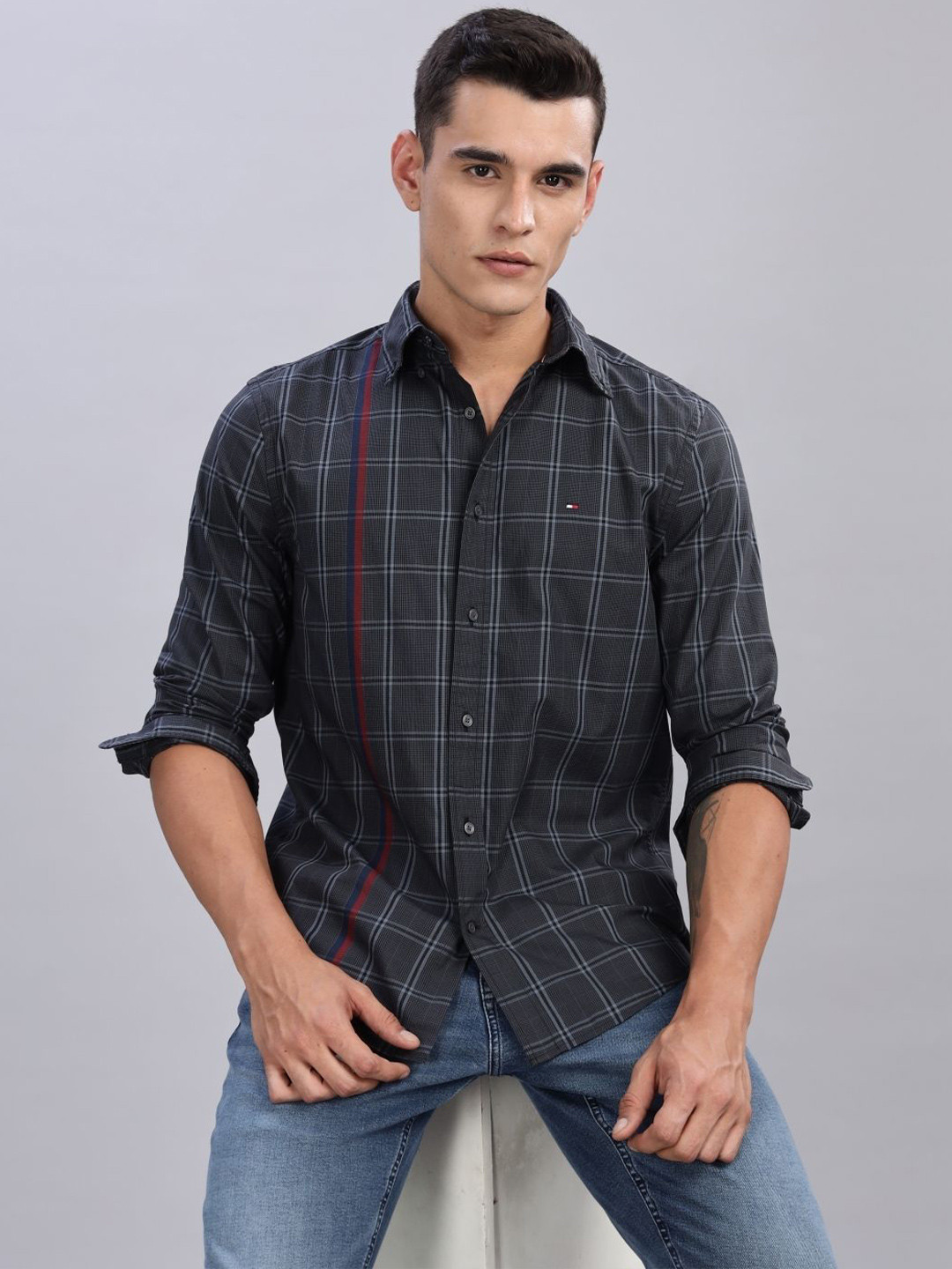 Tommy Hilfiger Tartan Checks Checked Casual Shirt