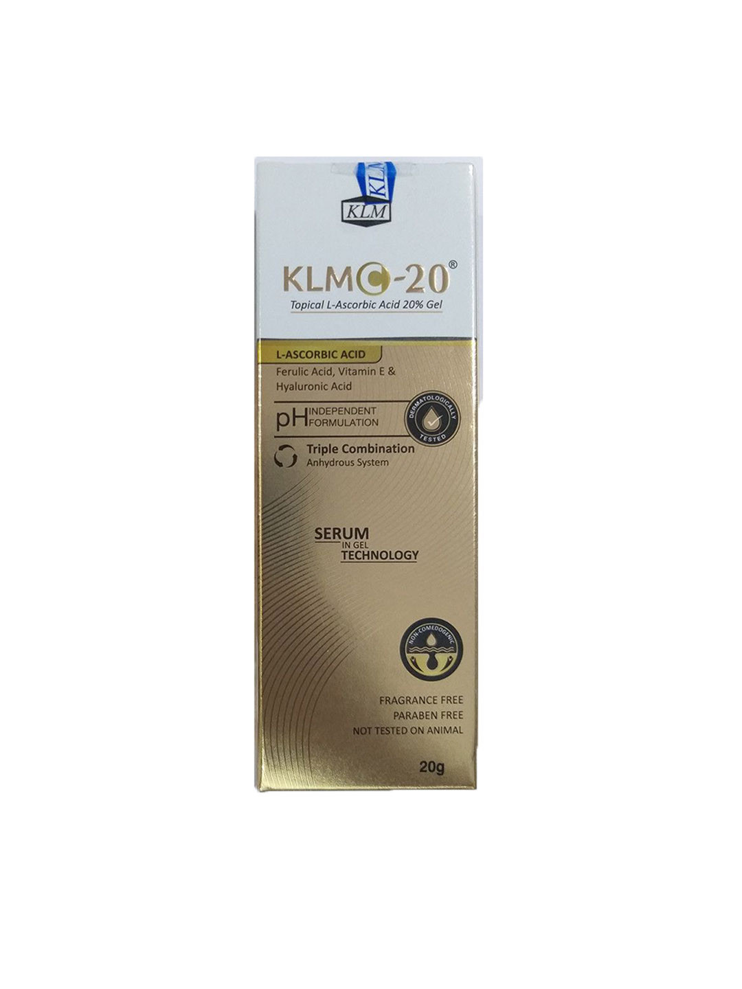 Klmklin C-20 Gel With Ferulic Acid Vitanun E & Hyaluronic Acid - 20 g