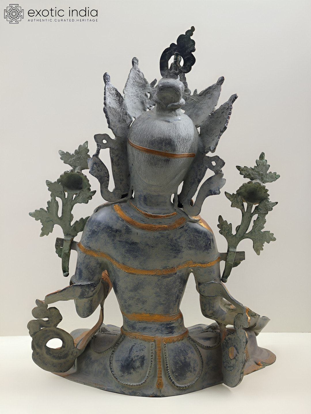 Exotic India Blue Buddha Figurine Showpiece