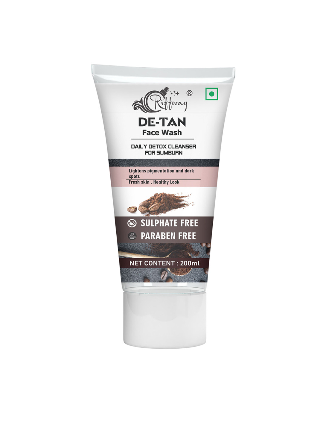 riffway De-Tan Face Wash For Deep Cleansing & Tan Removal - 200 ml
