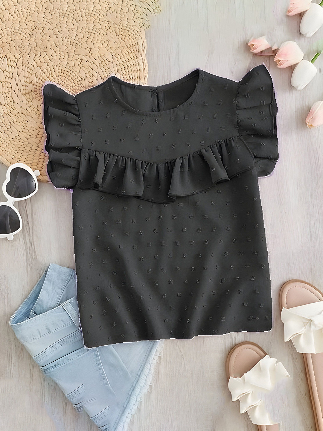 MAMATHINK Girls Self Design Regular Top