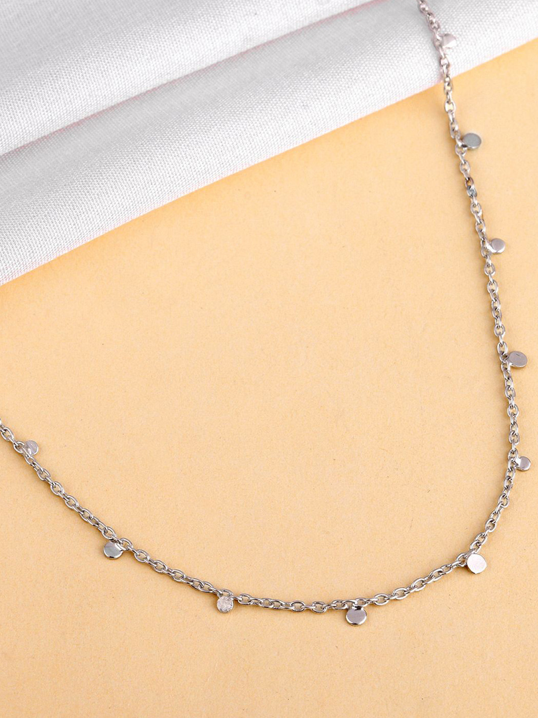 GIVA 925 Silver Rhodium-Plated Your Stunner Chain