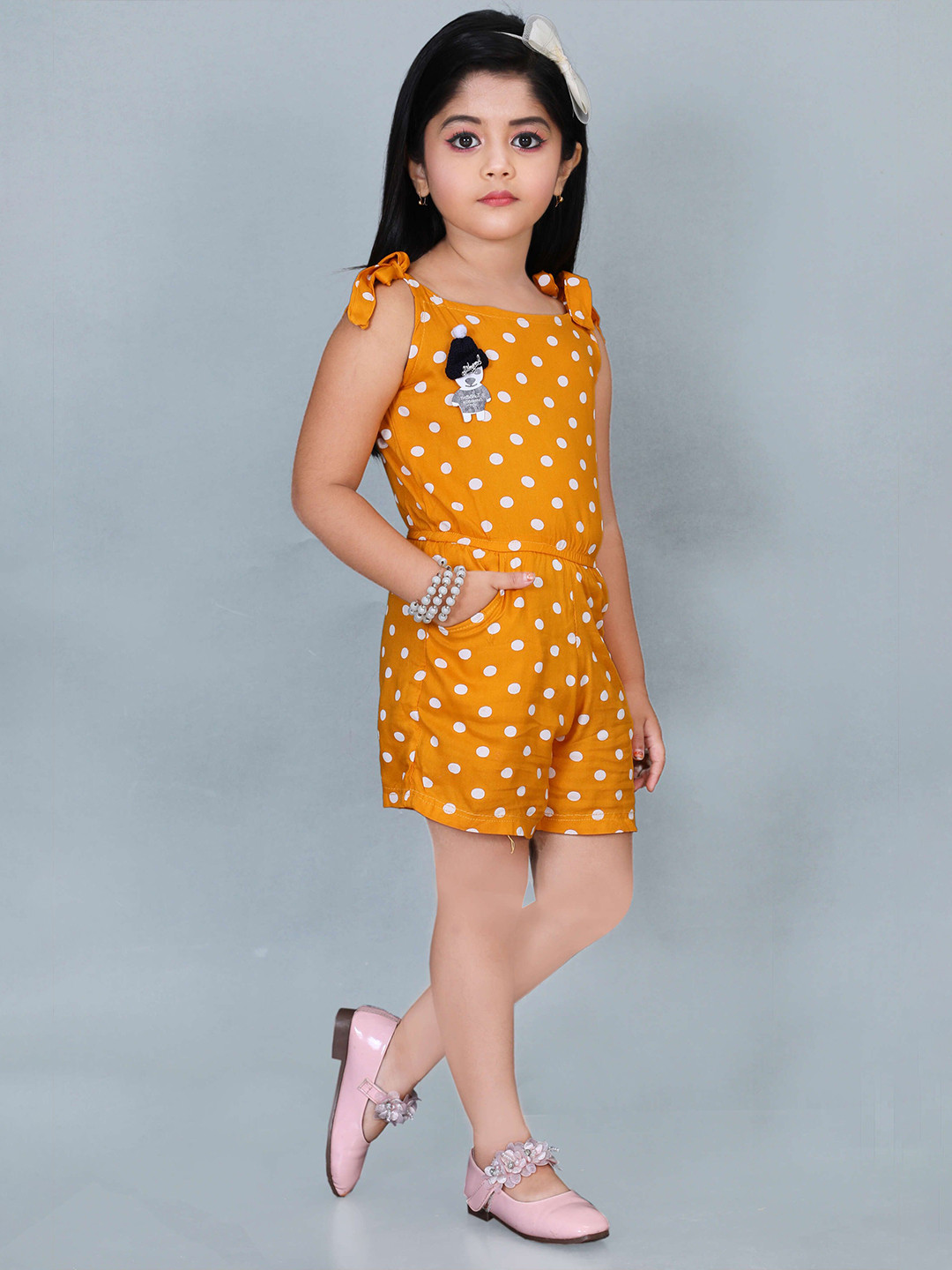 GLAMOUR WORLD GARMENTS Girls Printed Basic Jumpsuit